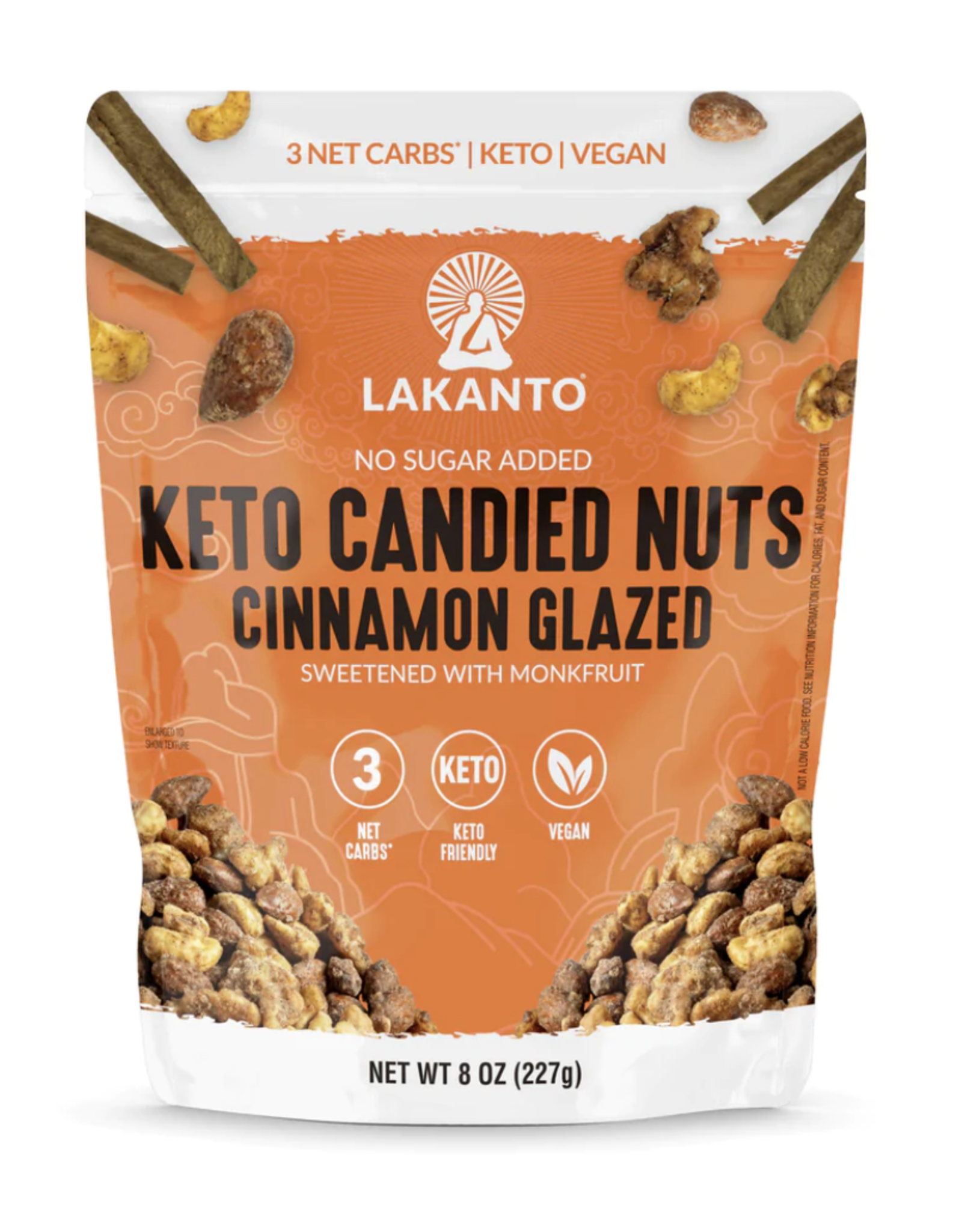 Lakanto Candied Nuts Cinnamon Glazed