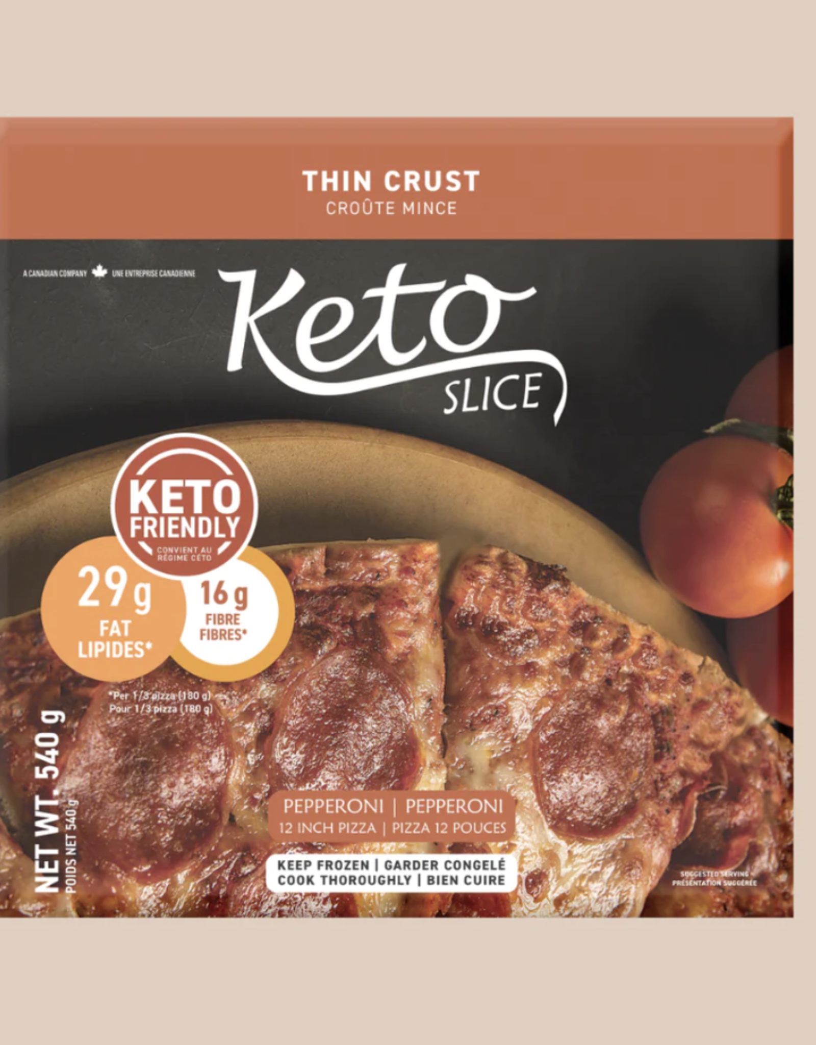 KetoSlice Pizza Pepperoni