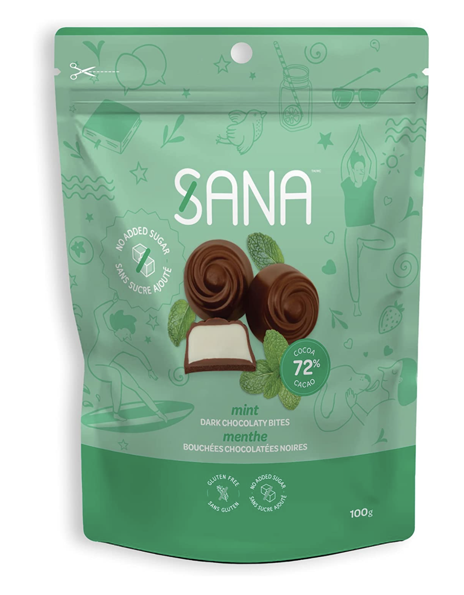 Choc Zero Sana Chocolate Protein Bites - Dark Irish Cream