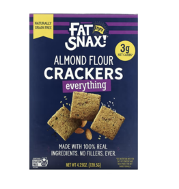Fat Snax Almond Crackers - Everything