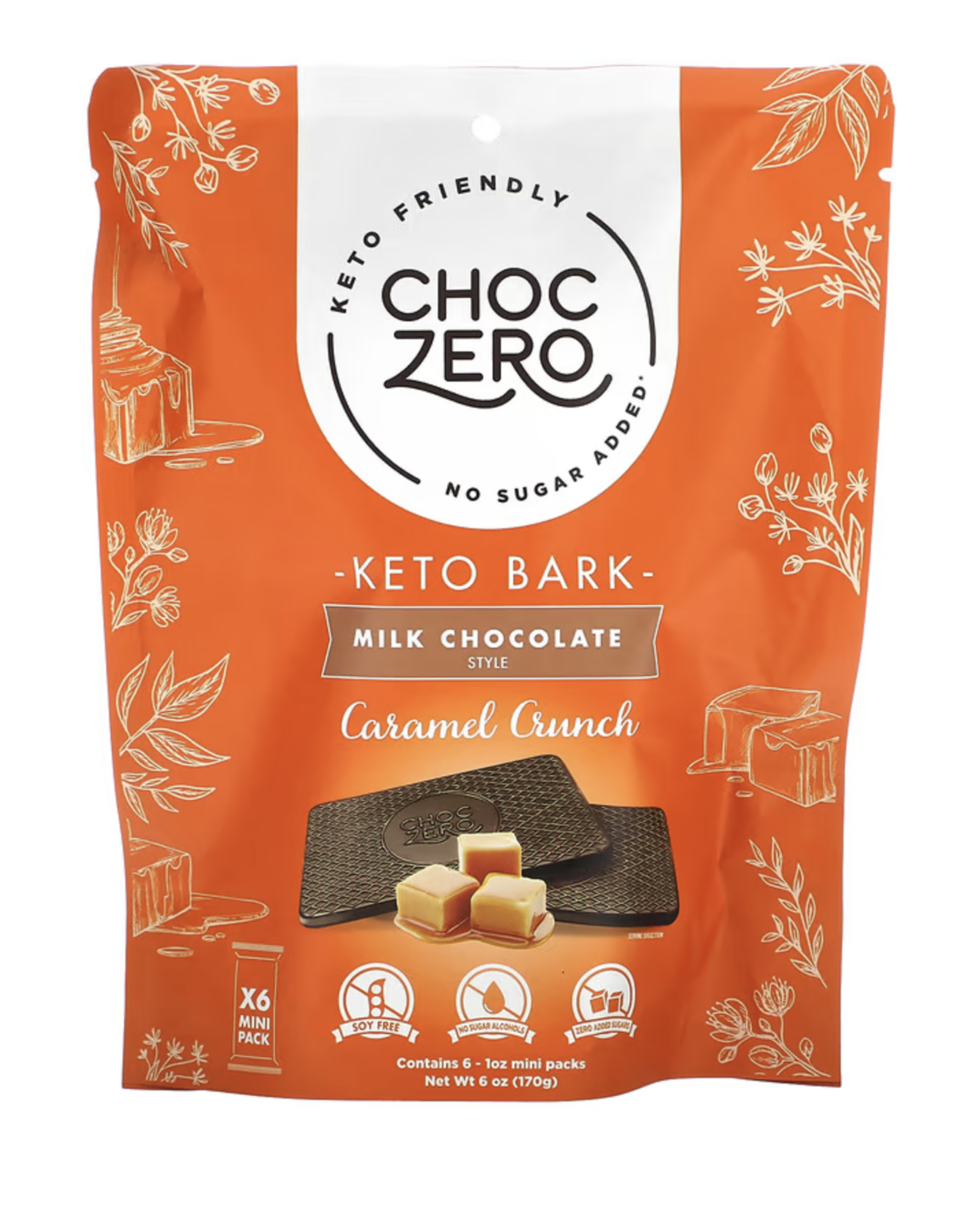 Choc Zero ChocZero Keto Bark MILK Caramel Crunch