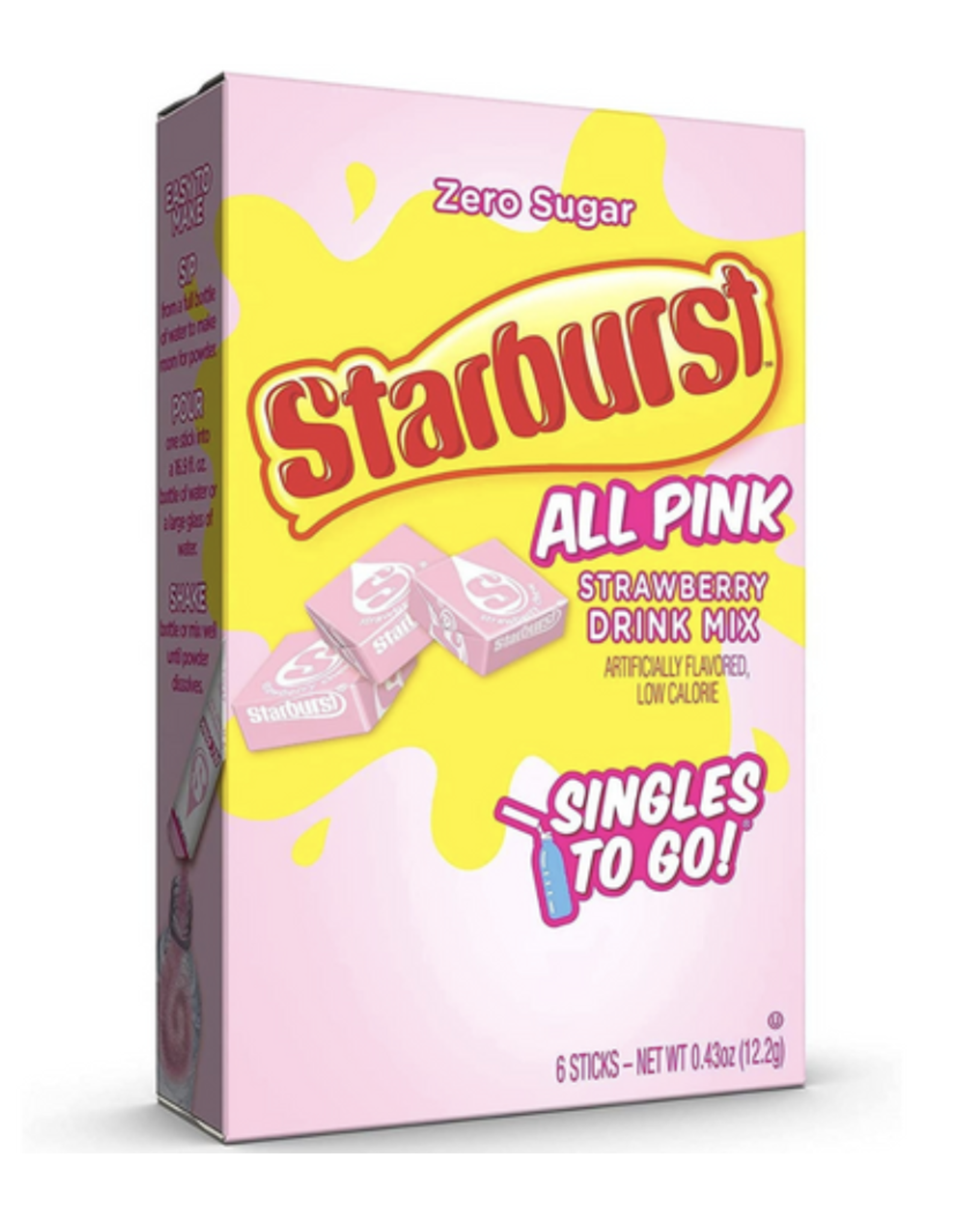 Starburst Drink Mix Strawberry 6pk