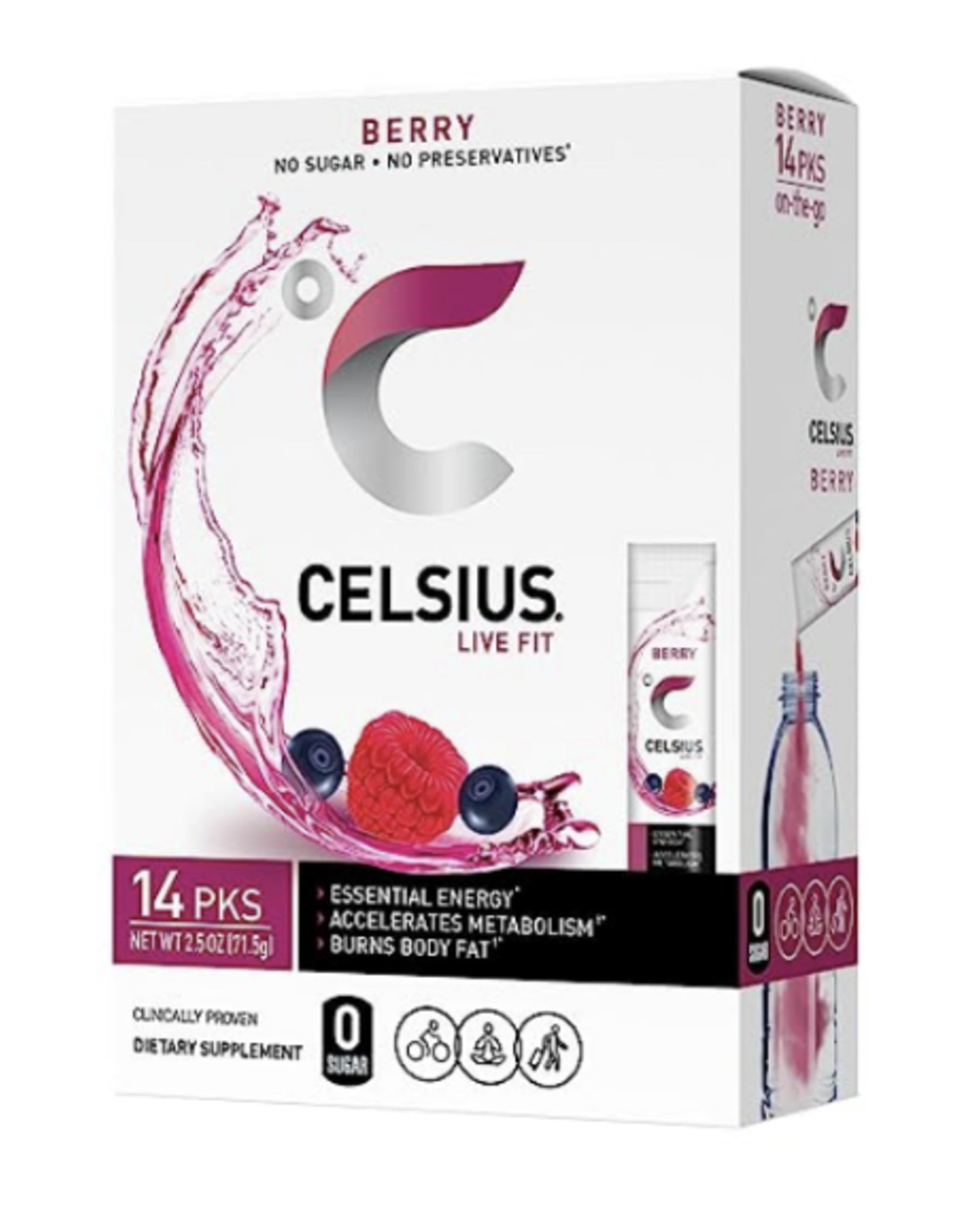 Celsius On the Go Packets Berry