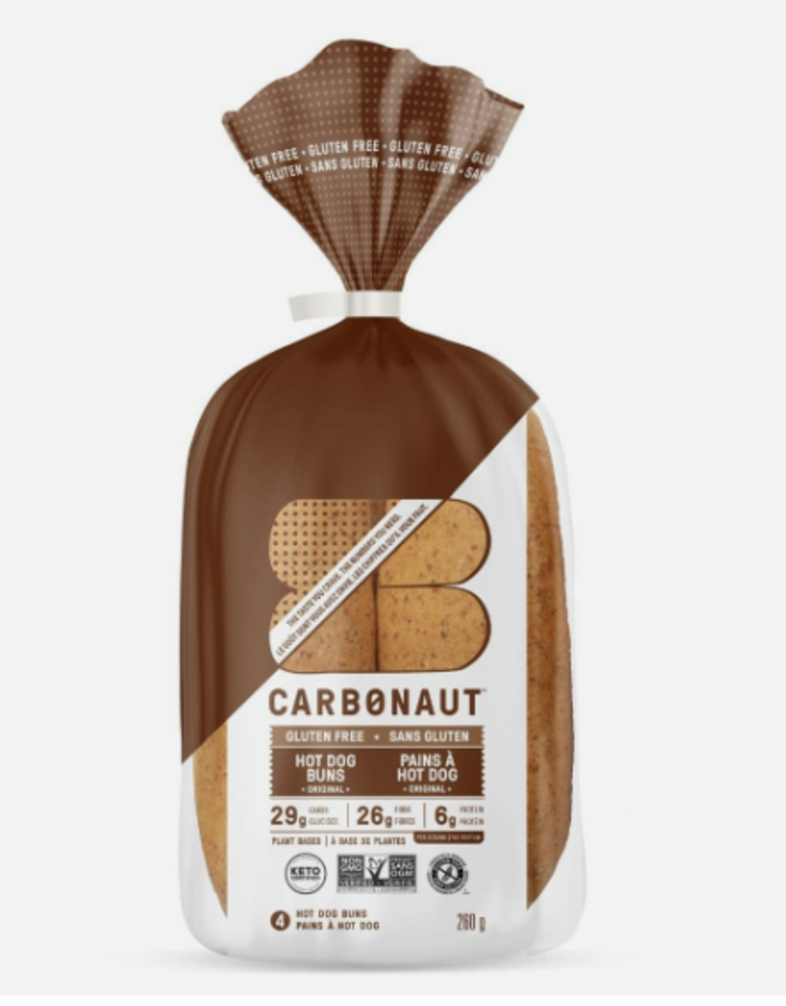 Carbonaut Hot Dog Buns Gluten Free