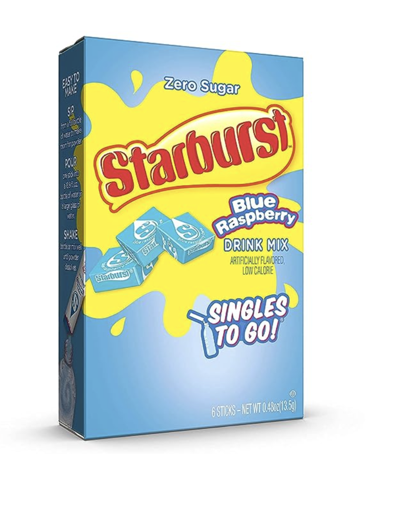 Starburst Drink Mix Blue Rasp 6pk