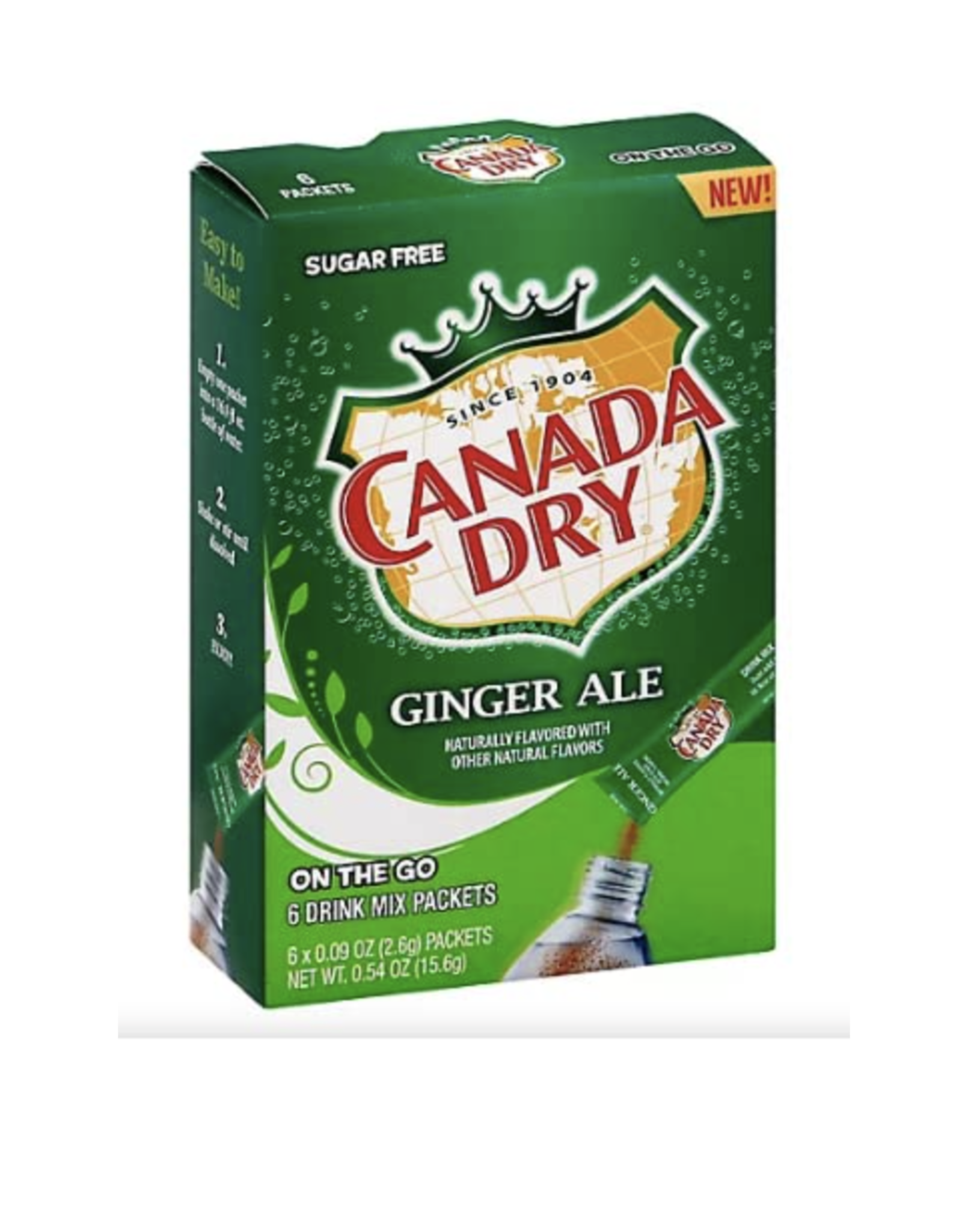 Canada Dry Ginger Ale Drink Mix 6 pk