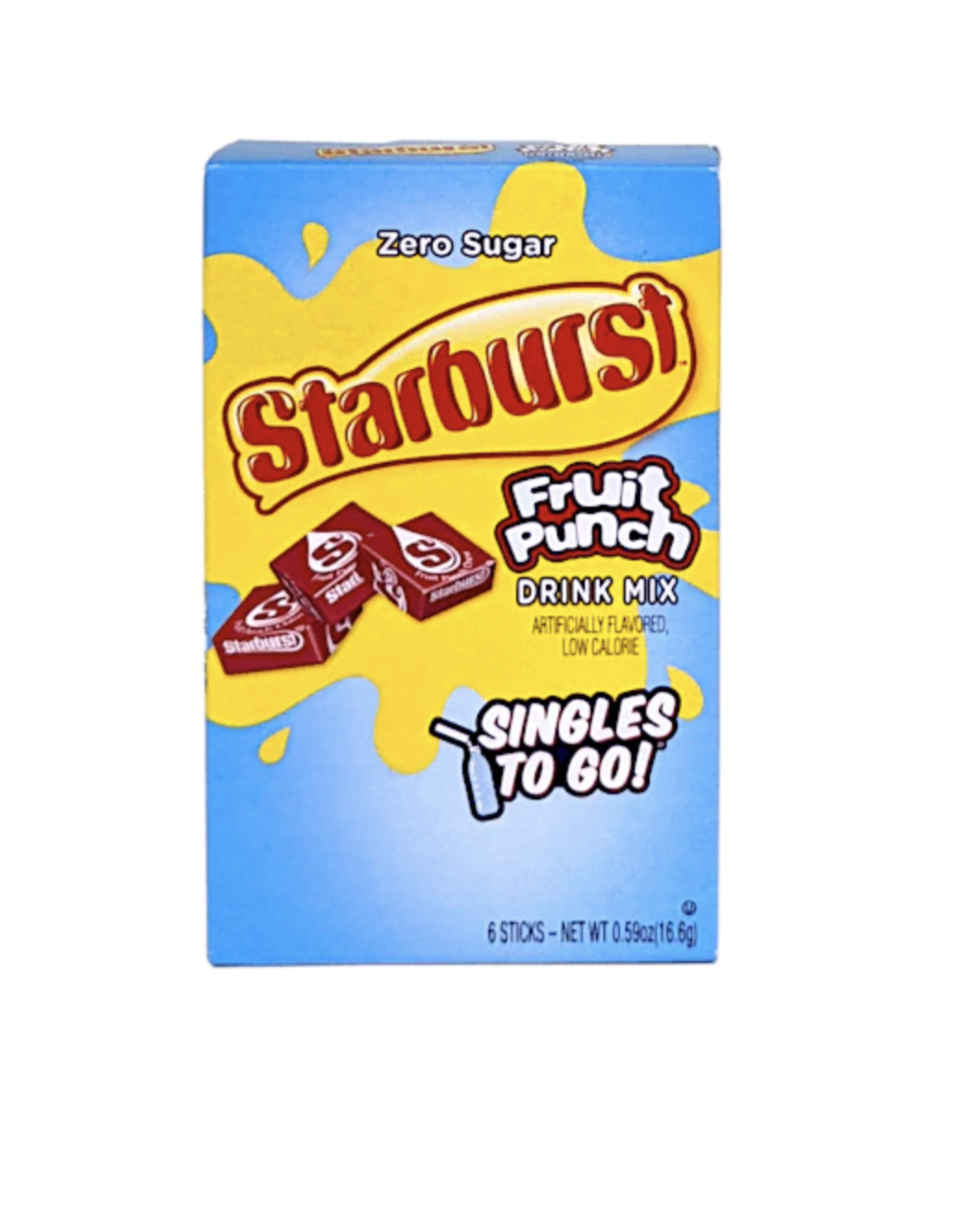 Starburst Drink Mix Fruit Punch 6pk