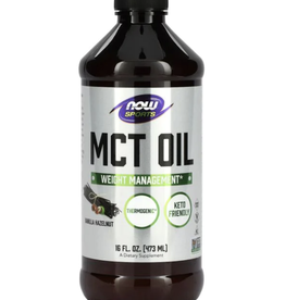 Now MCT Oil Vanilla Hazelnut Flavor