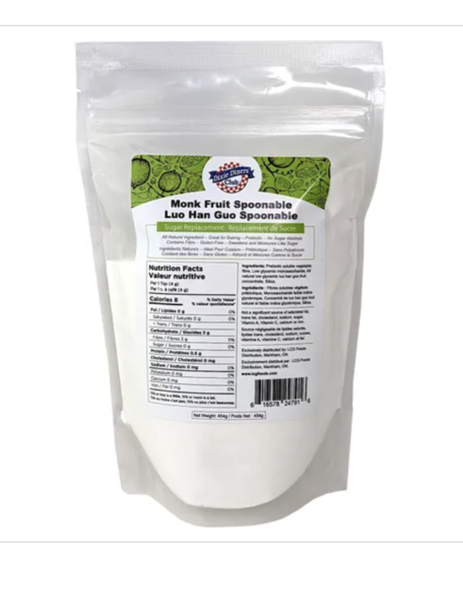 Dixie Diner Monk Fruit 454g