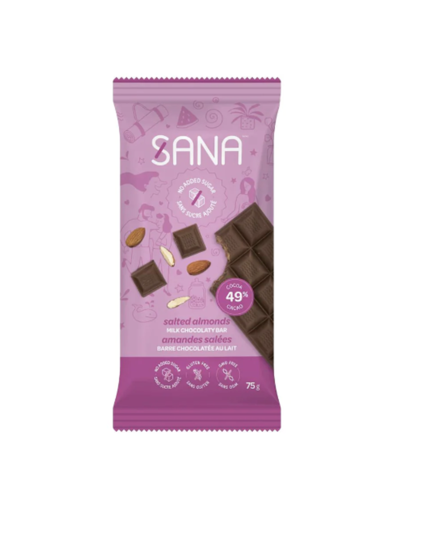 Sana Sana Bar - Milk Chocolate Salted Almond
