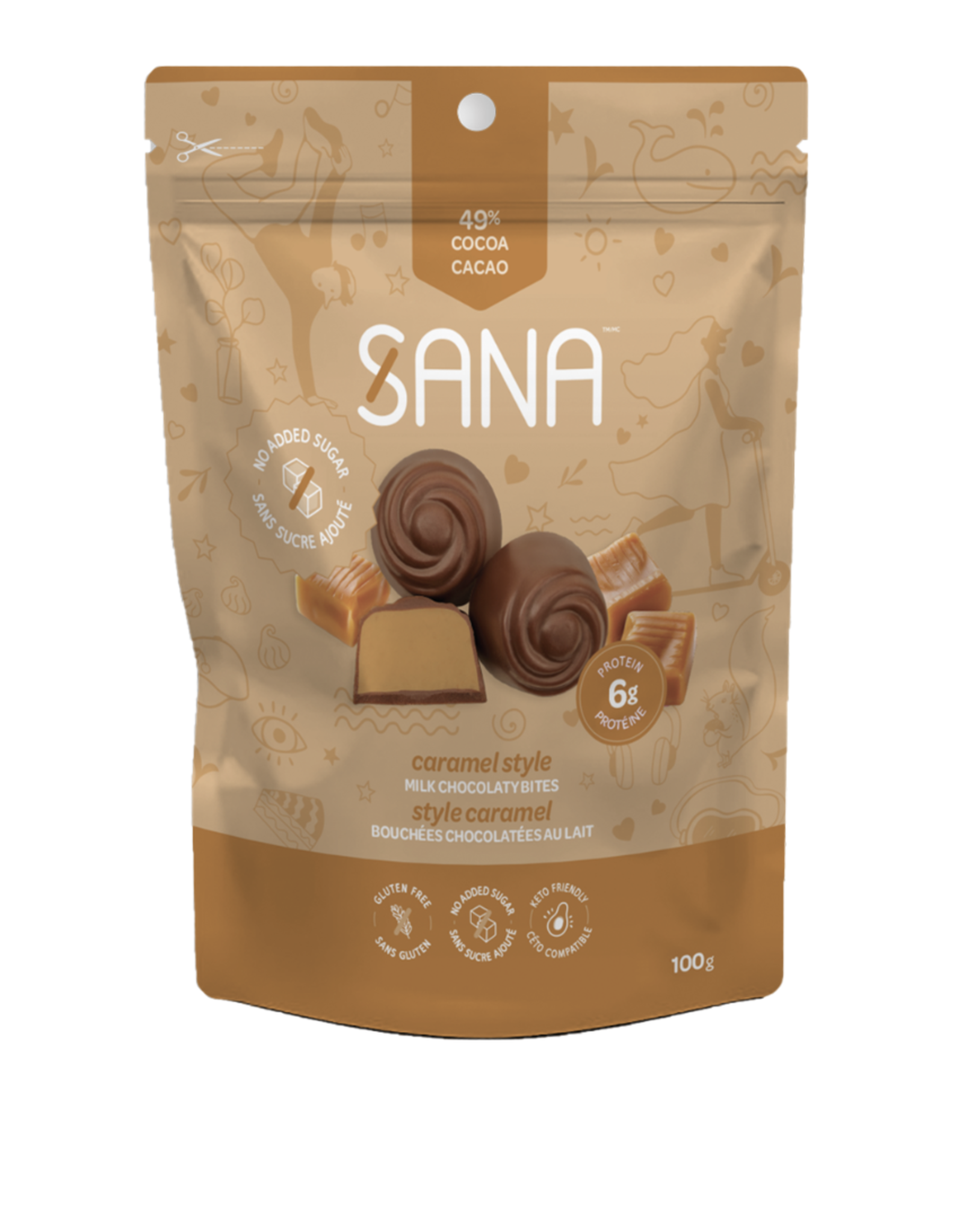 Sana Sana Chocolate Protein Bites - Milk Caramel