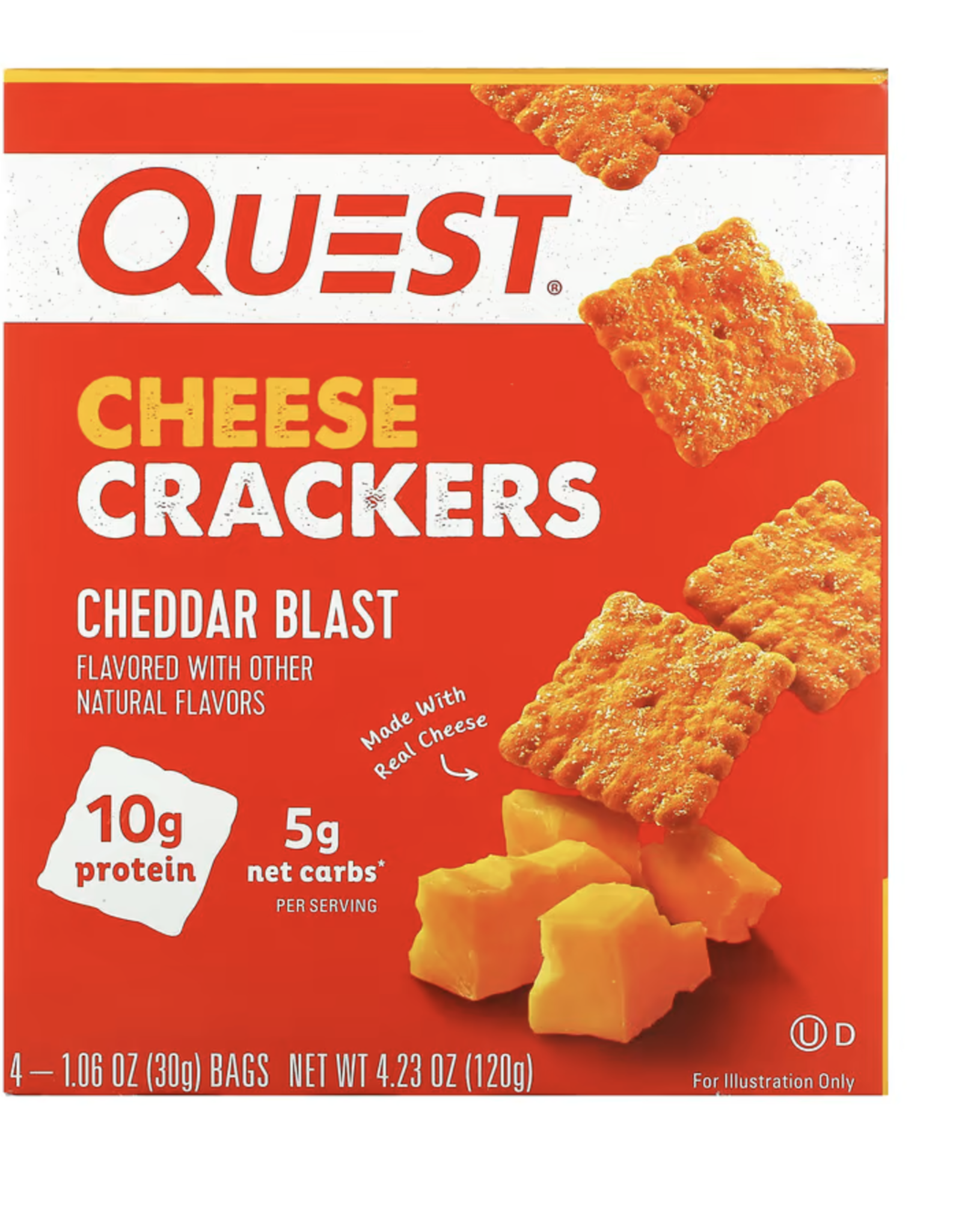 Quest Quest Crackers Cheese 4pk