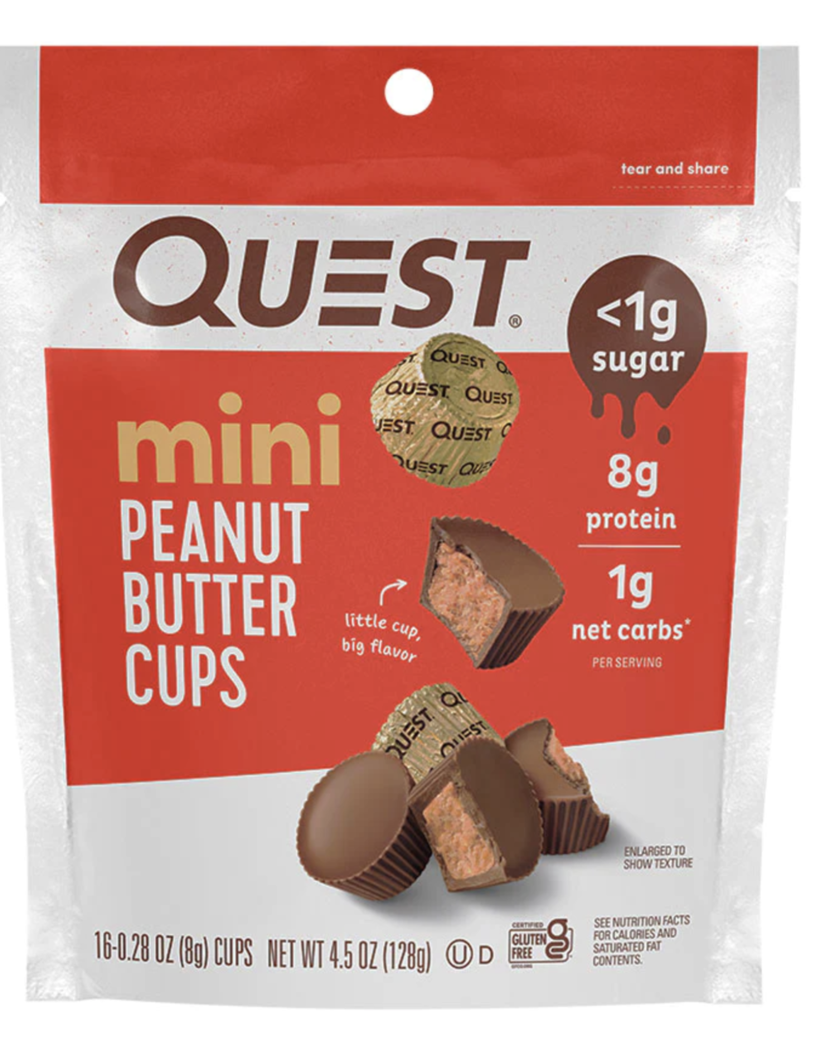 Quest Quest Mini Peanut Butter Cups 128g bag