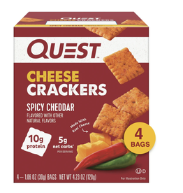 Quest Quest Crackers Spicy Cheese 4pk