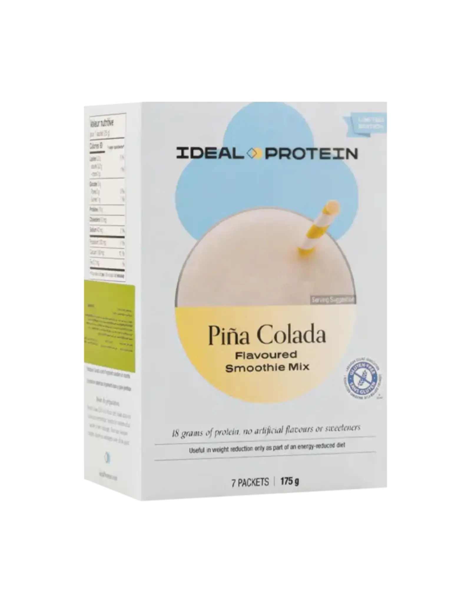 Ideal Protein Pina Colada Smoothie Drink Mix 7pk