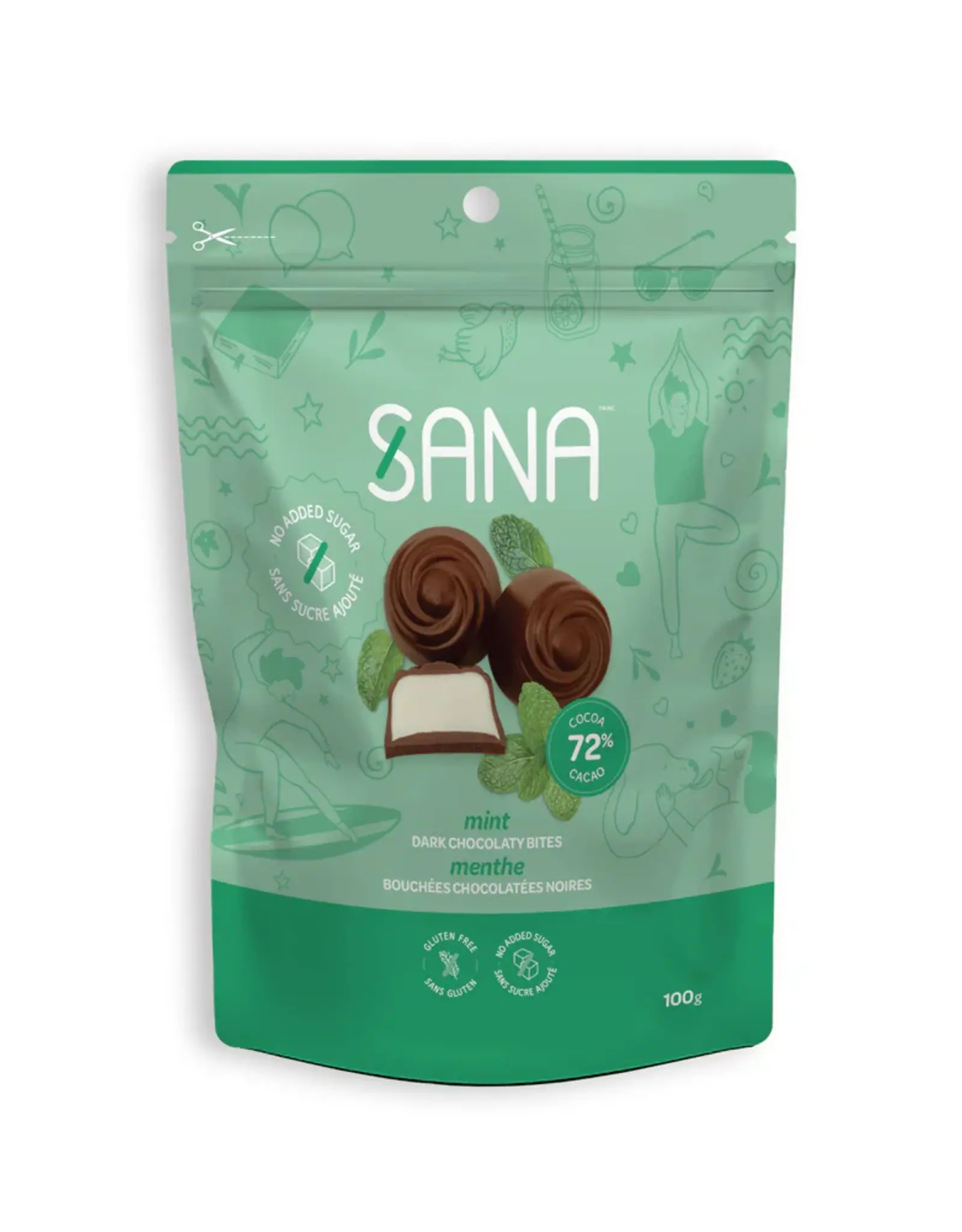 Sana Sana Chocolate Protein Bites - Dark Mint