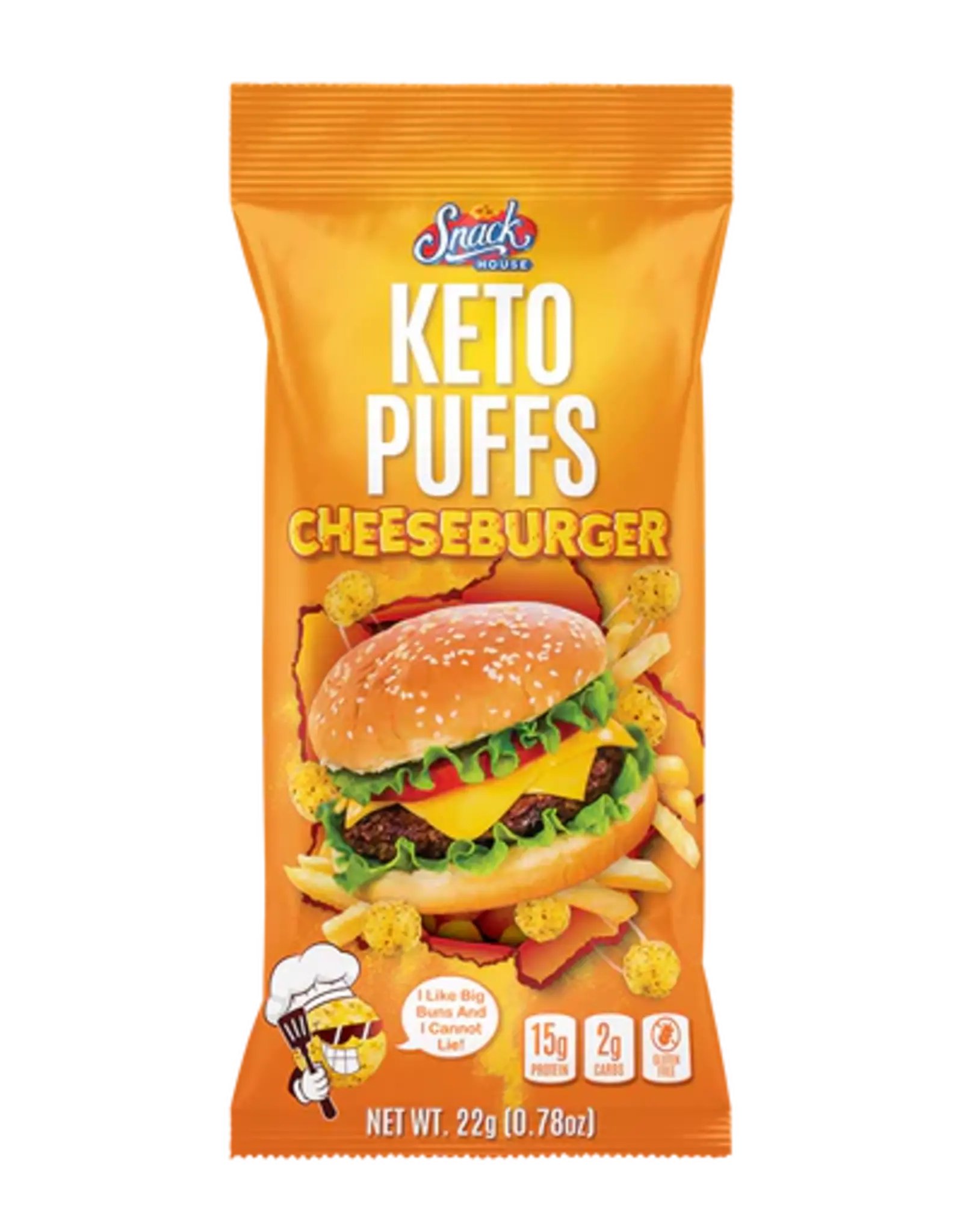 Snack House Singles Cheeseburger Puffs 22g