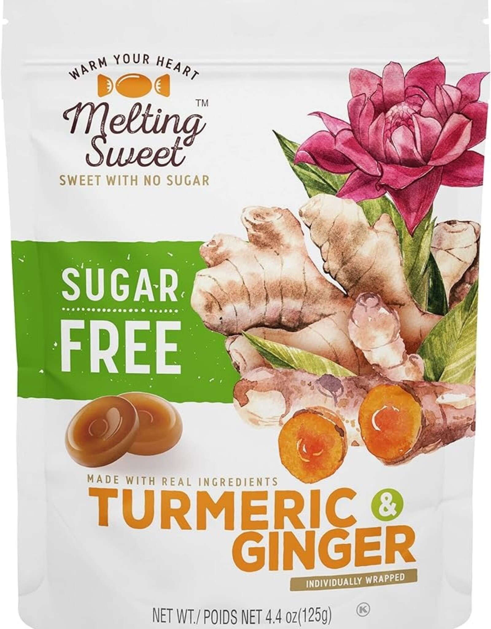 Melting Sweet Hard Candies - Turmeric Ginger 125g