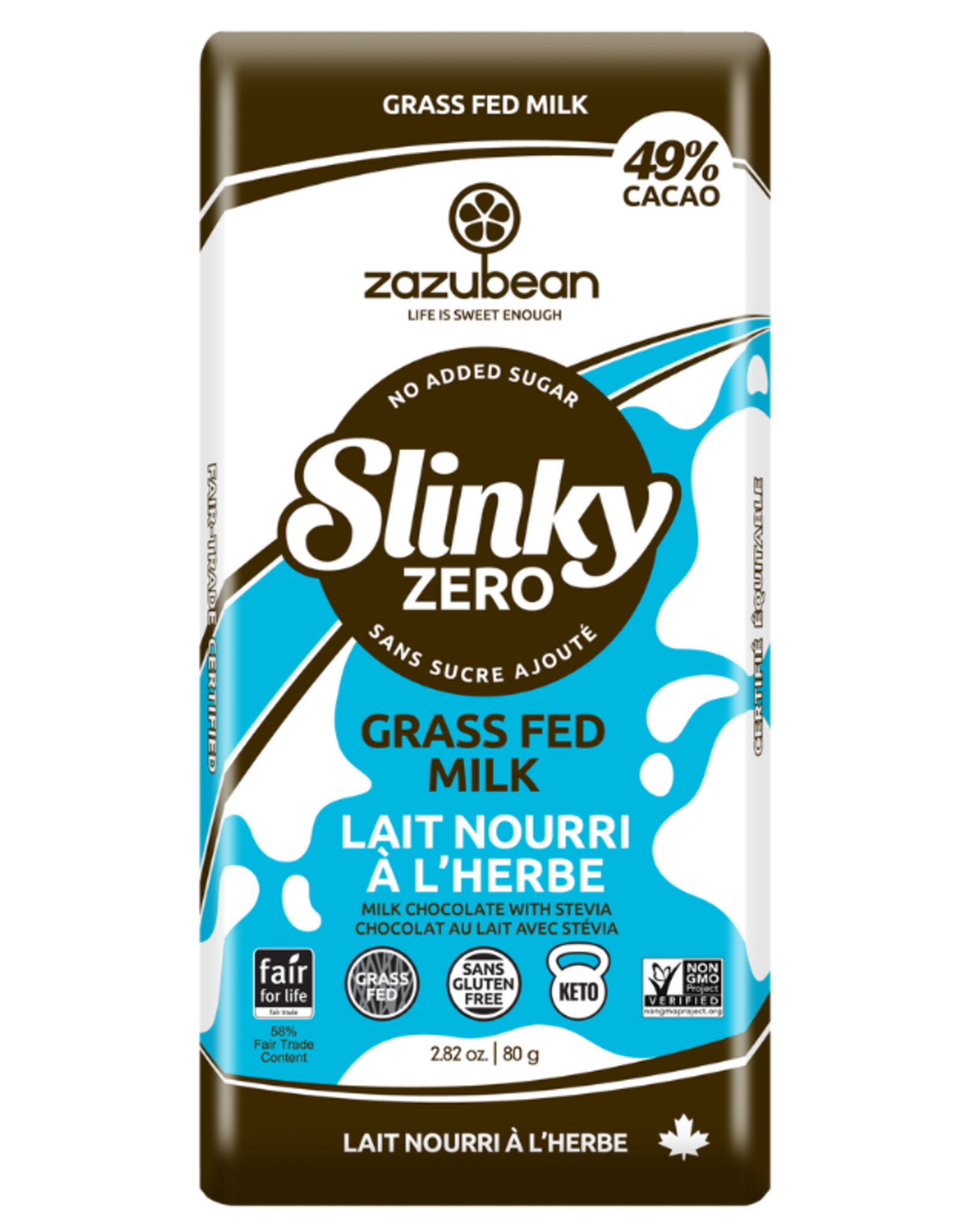 Zazubean Slinky Grass Fed Milk Bar