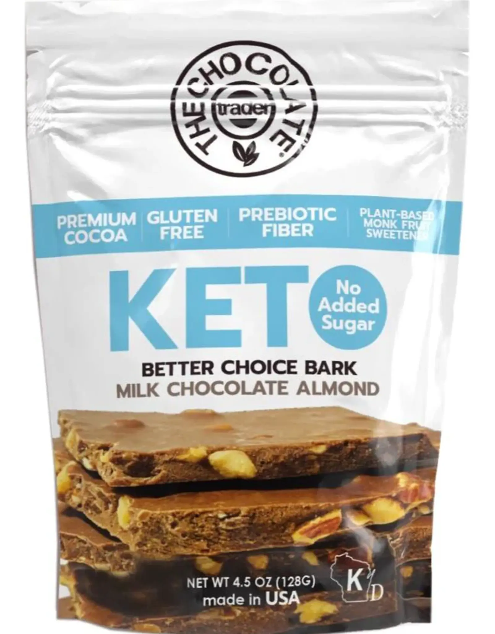Choc Zero The Chocolate Trader Bark Milk Chocolate Almond