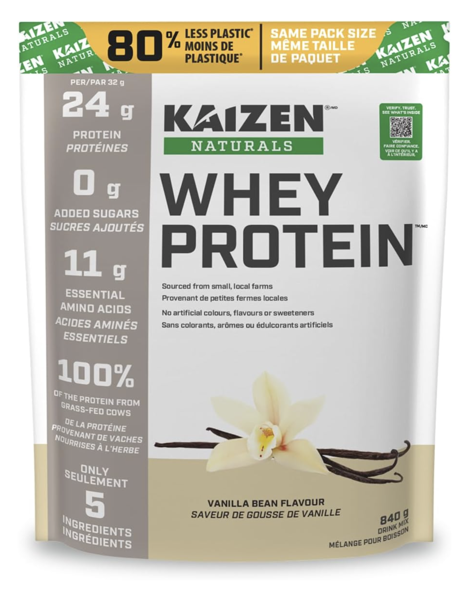 Kaizen Kaizen Protein Vanilla Bean 840g