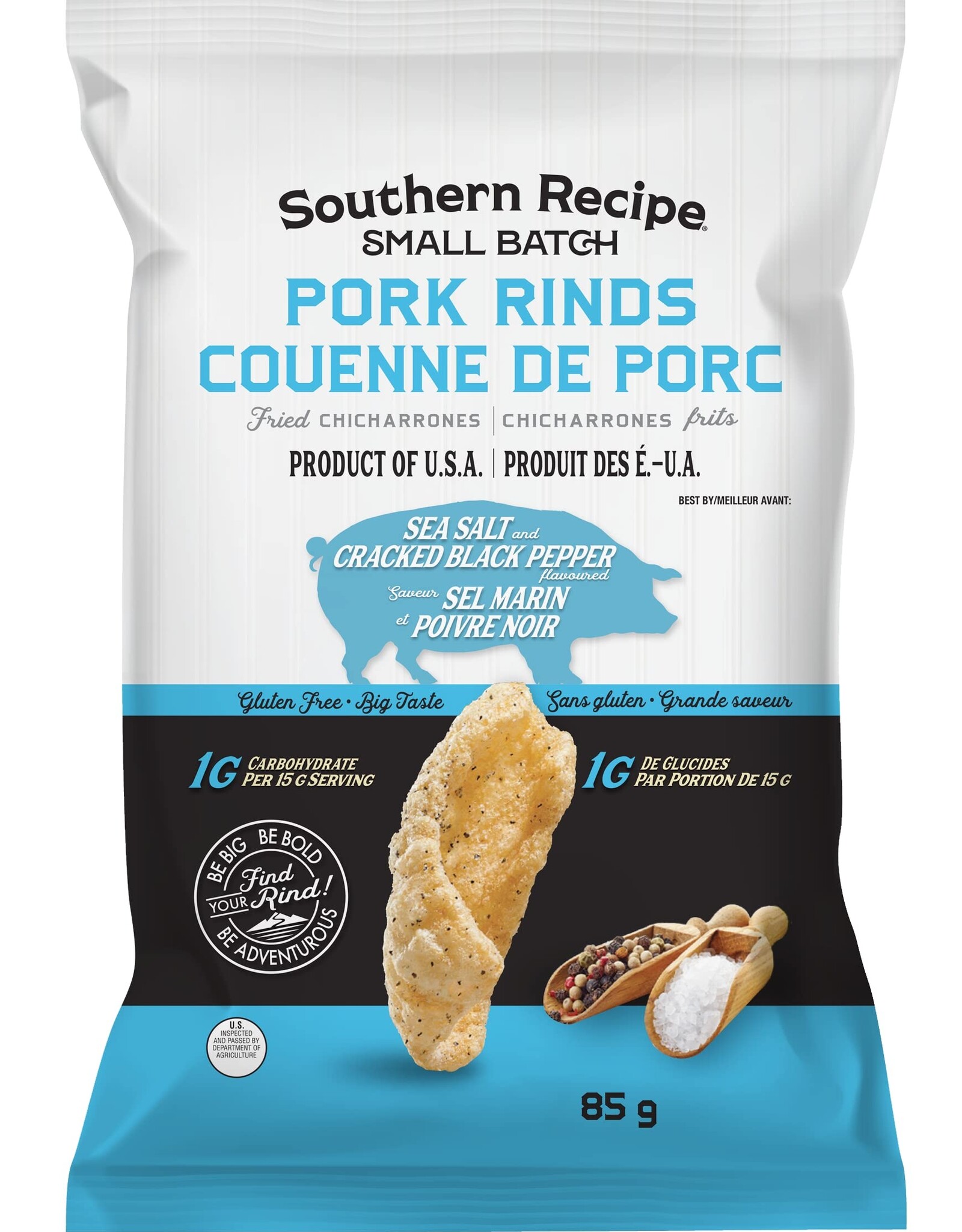 Southern Recipe Pork Rinds Sea Salt and Pepper
