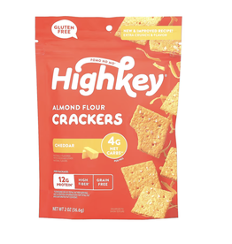 High Key Almond Flour Crackers - Cheddar 56g