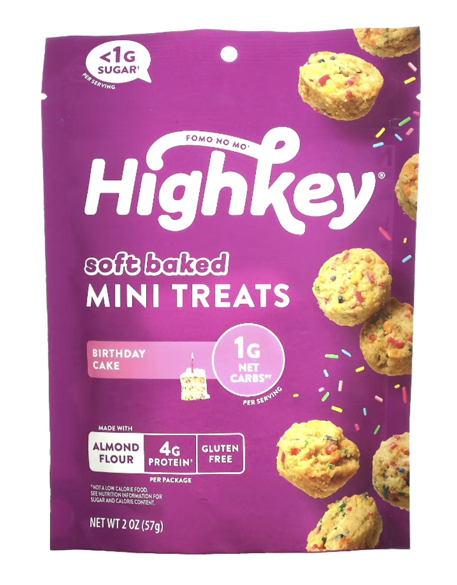 High Key High Key Soft Baked Treat - Birthday Cake 56g