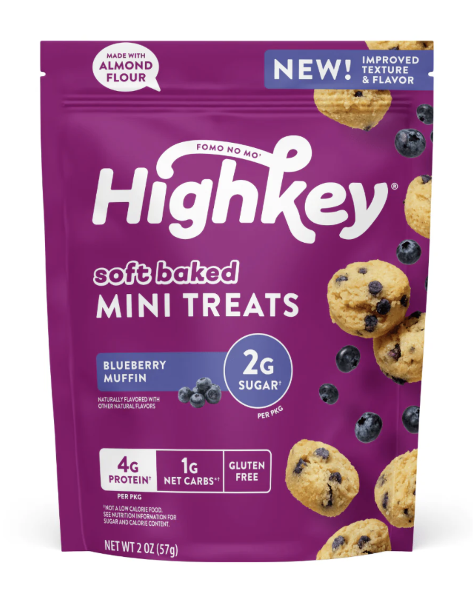 High Key High Key Soft Baked Treat - Blueberry Muffin 56g