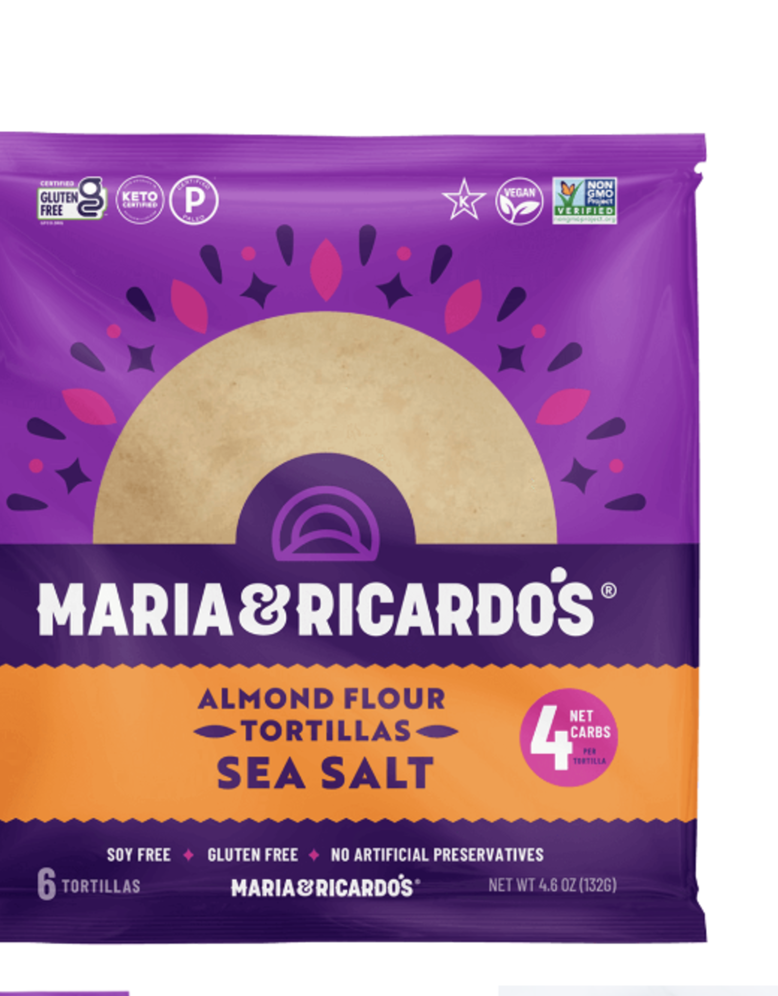 Maria & Ricardo's Almond Flour Tortilla (6) Sea Salt