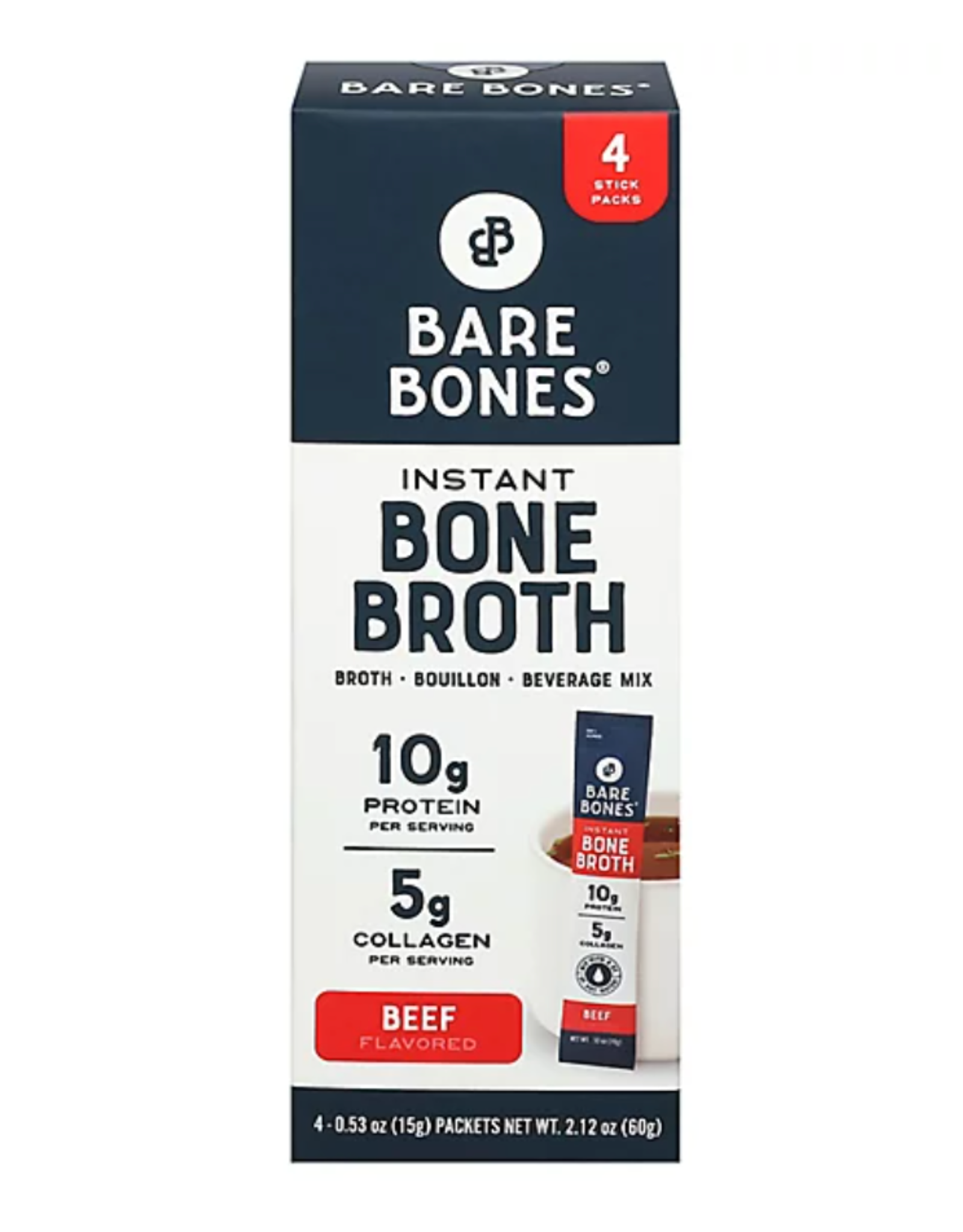 Bare Bone Broth Beef 4pk