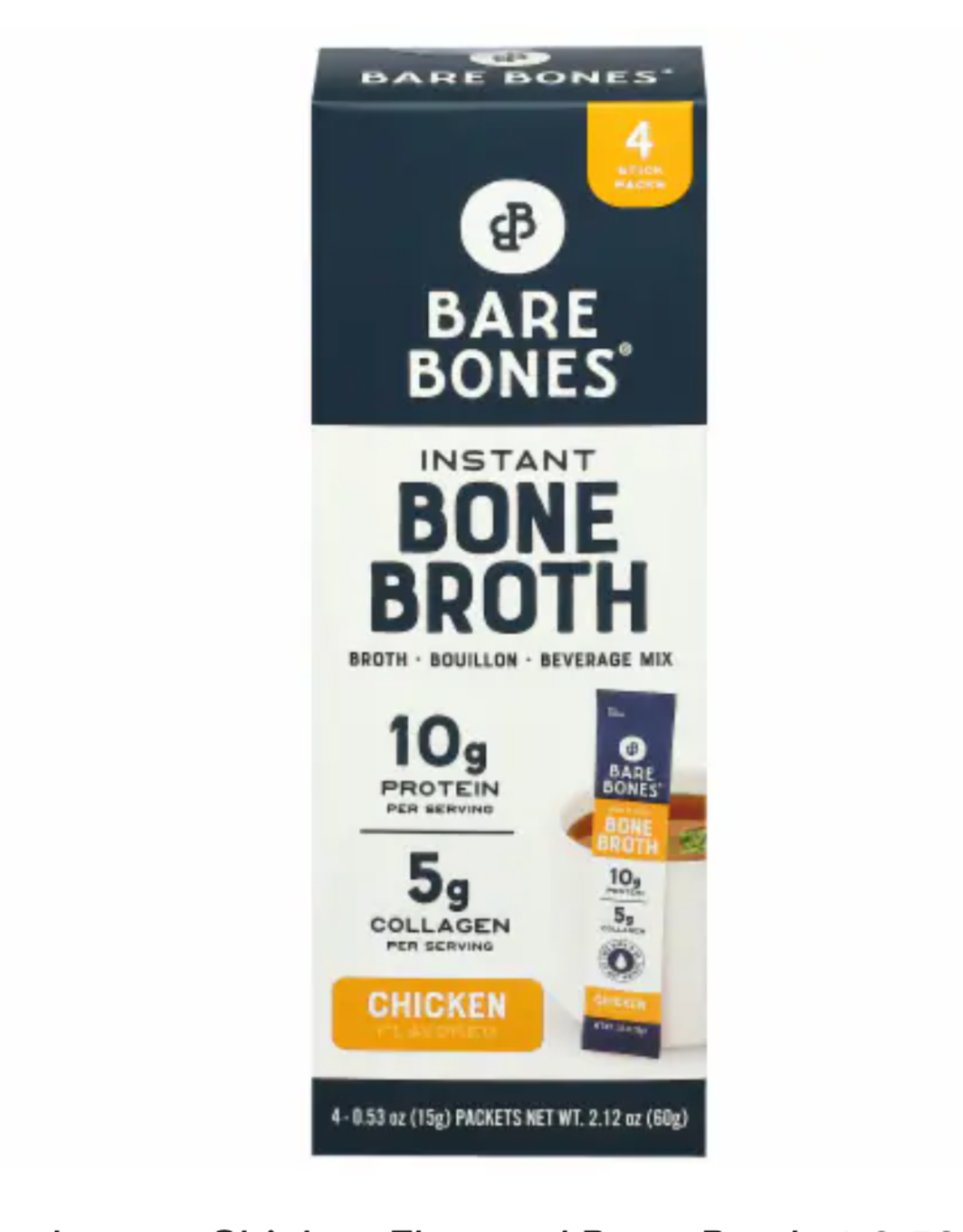 Bare Bone Broth Chicken 4pk