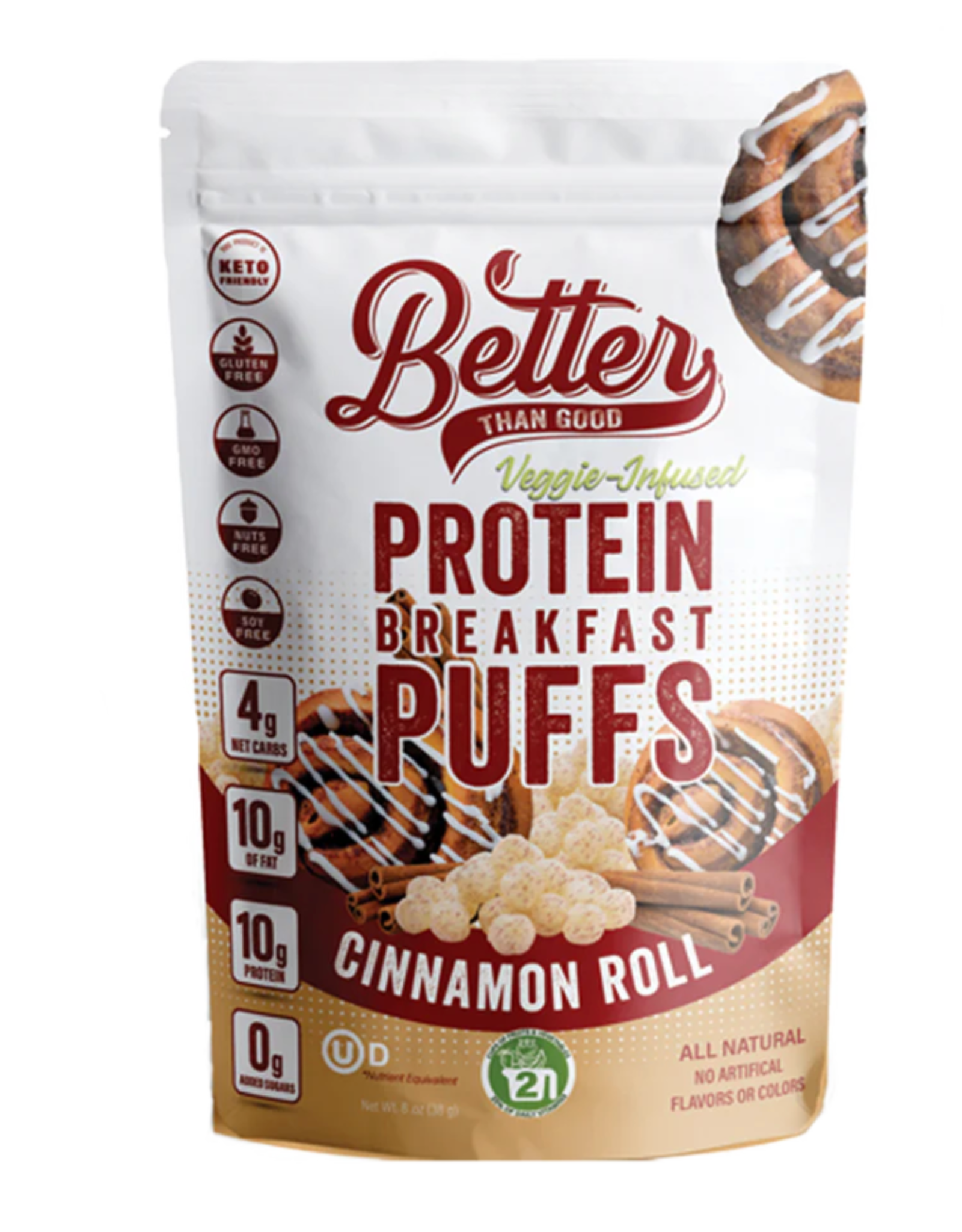 Better than Good Better Than Good Puffs Cinnamon Roll 170g