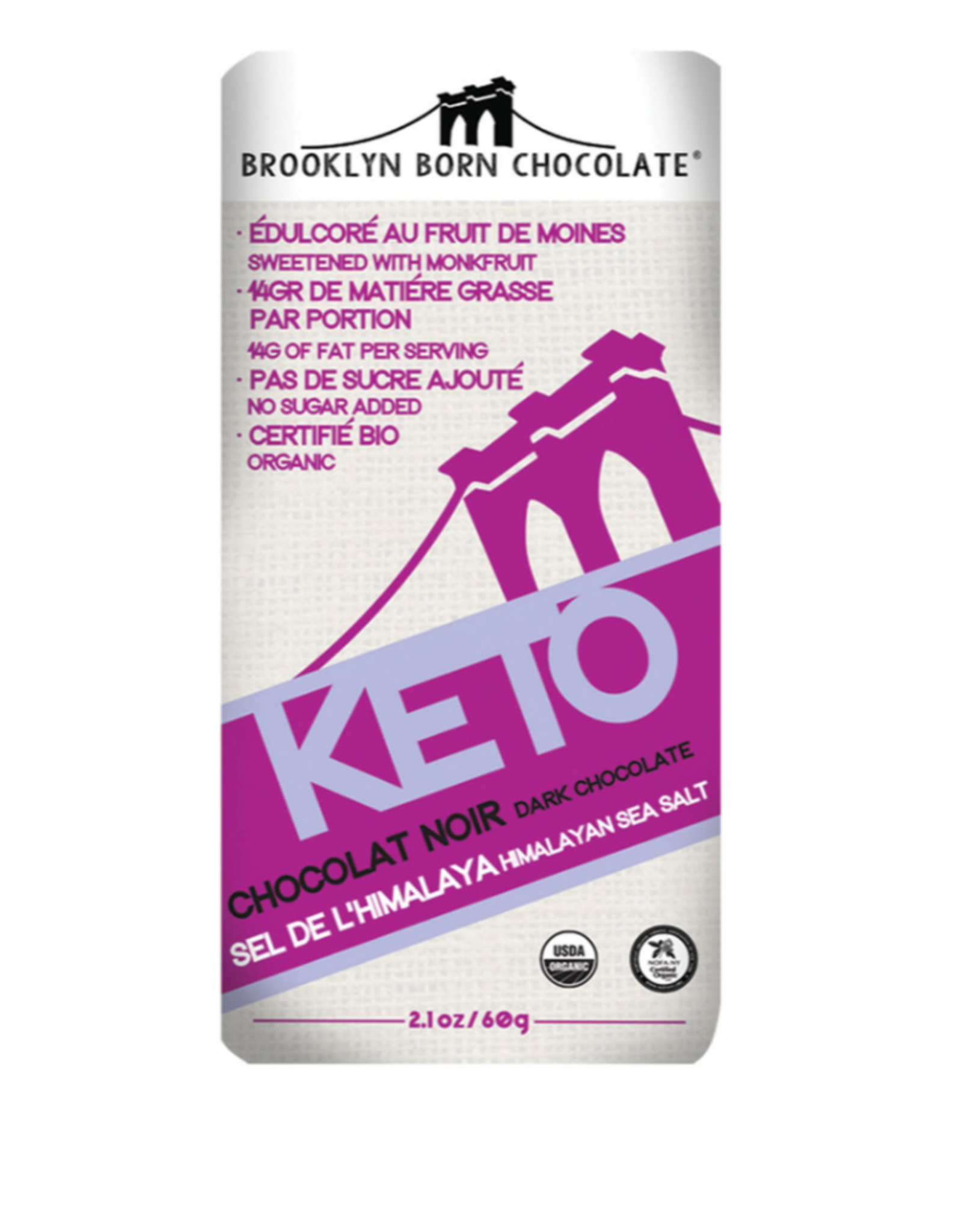 Brooklyn Choc Dark Salted Keto Bar