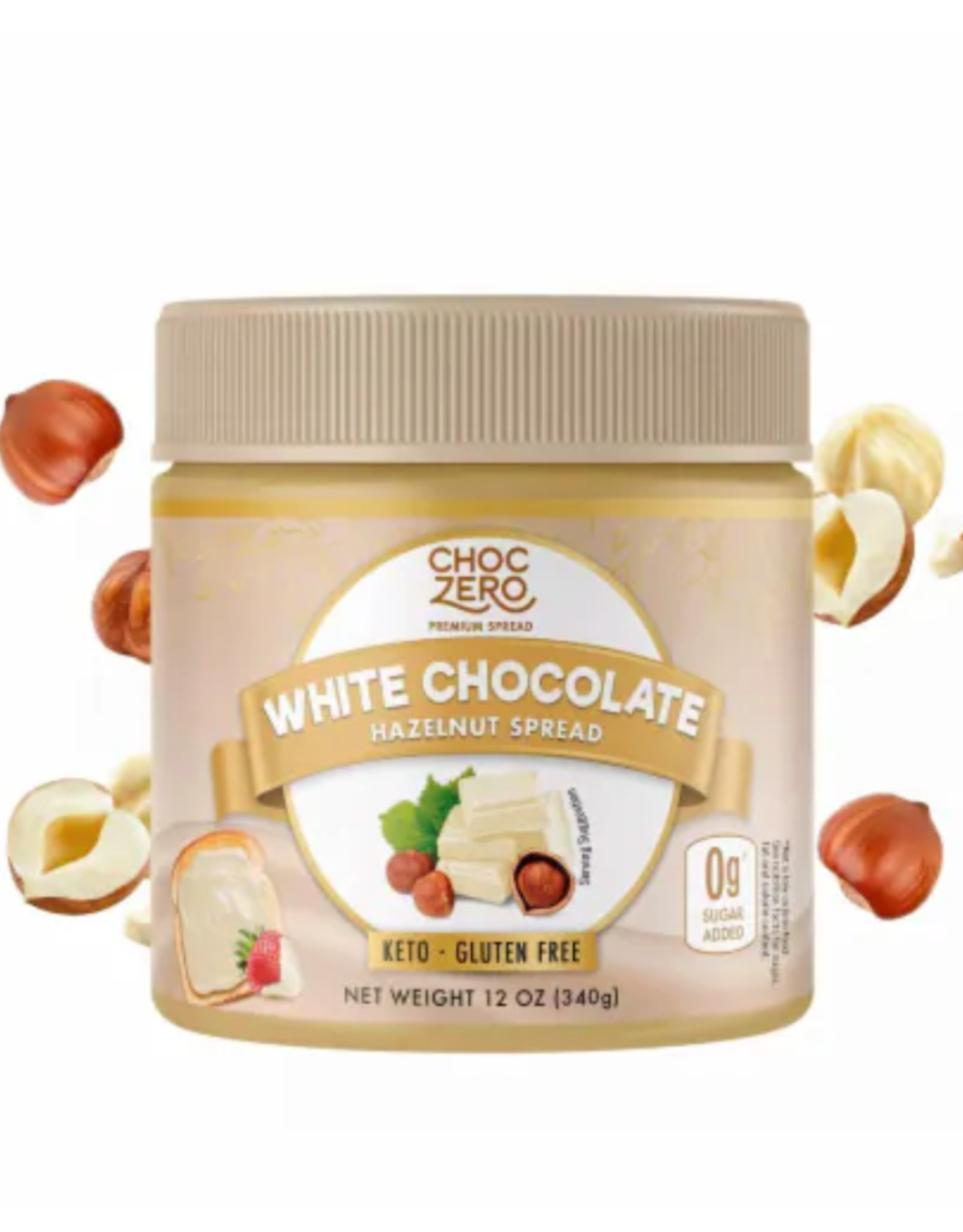 Choc Zero ChocZero Spread WHITE Chocolate Hazelnut