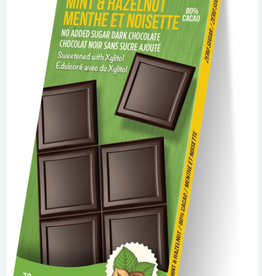 Cocoalicious 80%Chocolate Bar Mint Hazelnut
