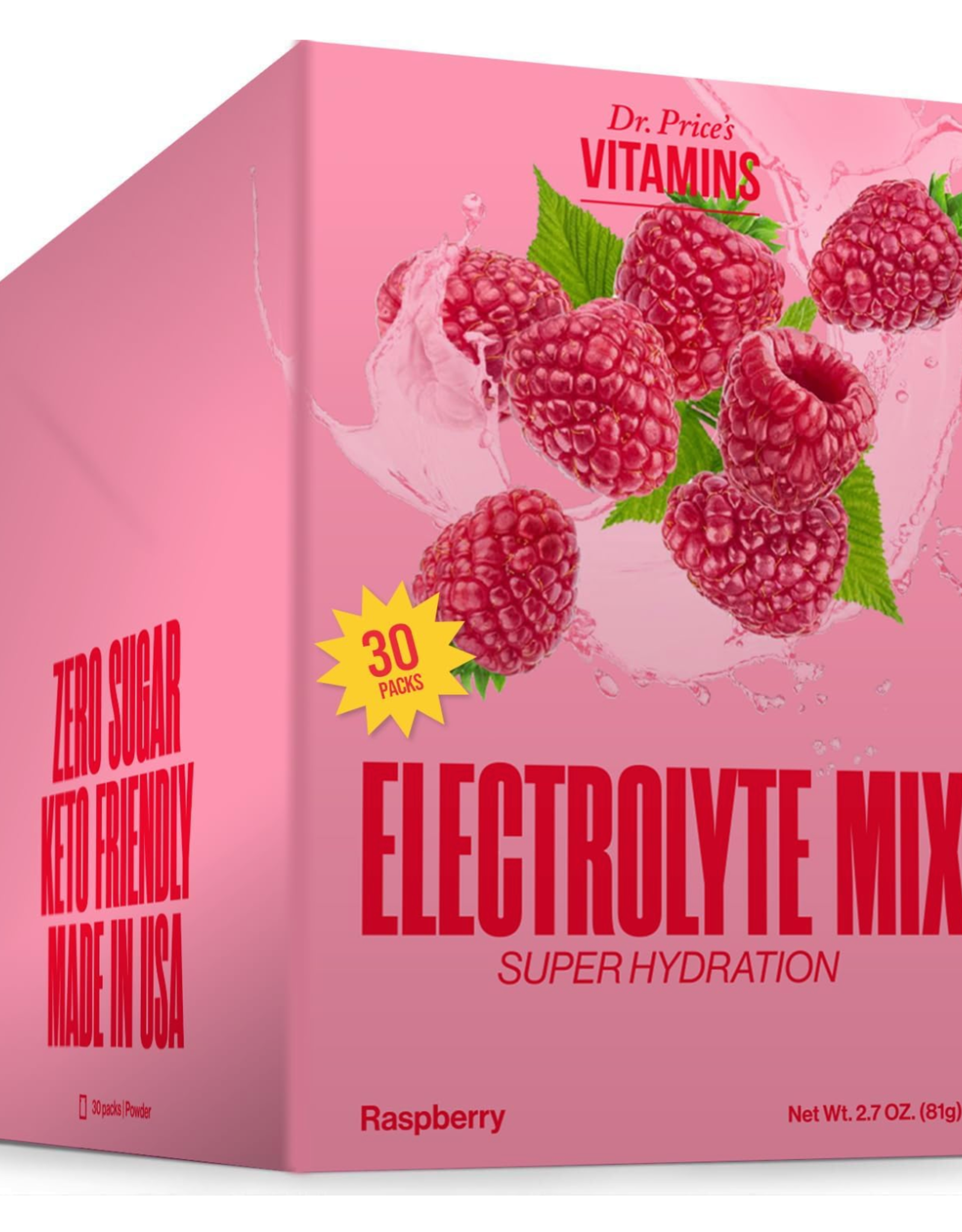 Dr. Price Electrolytes Raspberry 30pk