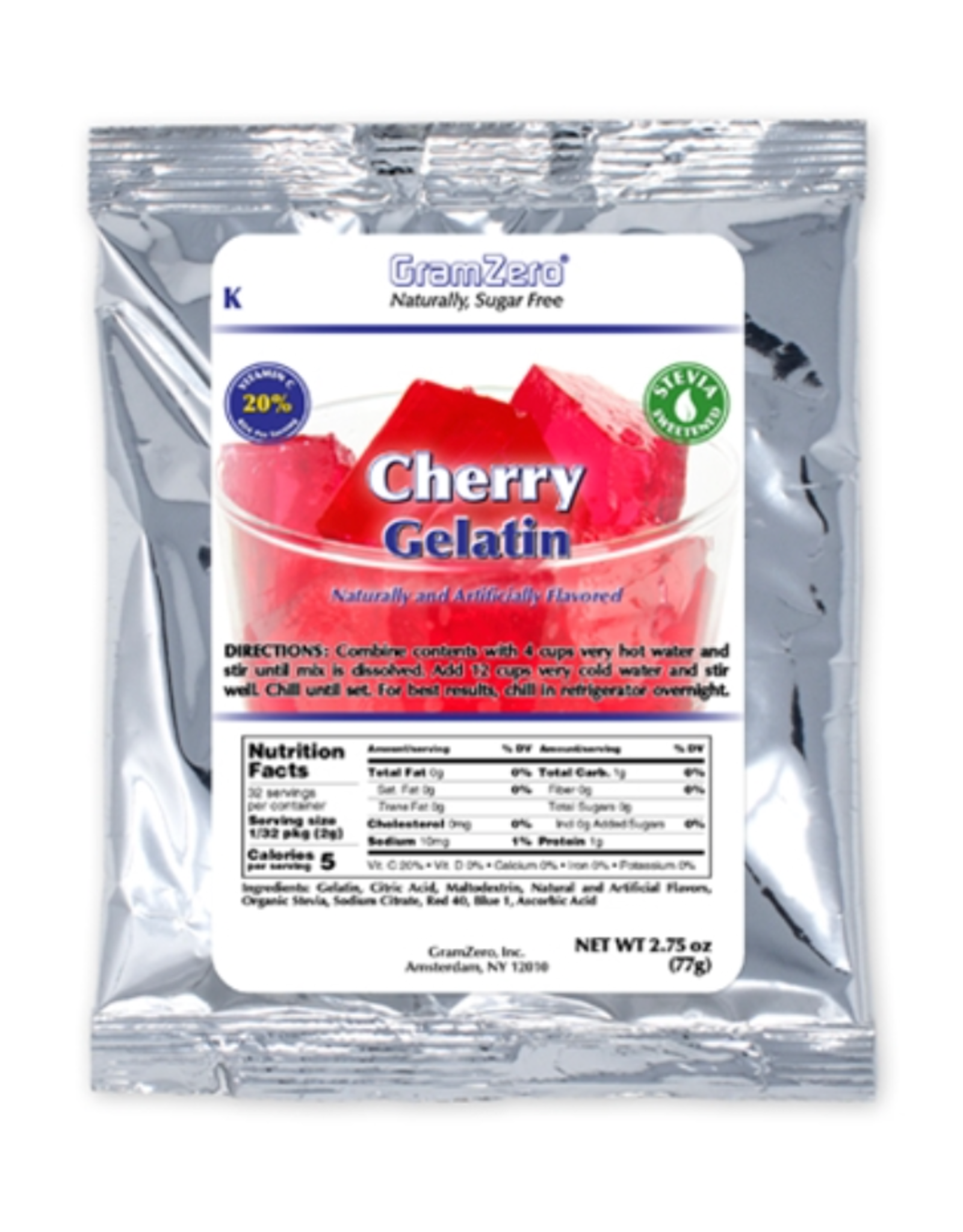 Gram Zero Gelatin Cherry