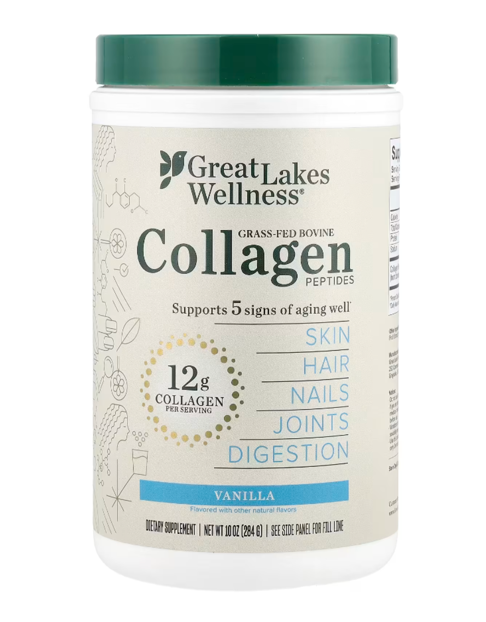 Great Lakes Collagen Vanilla 10oz