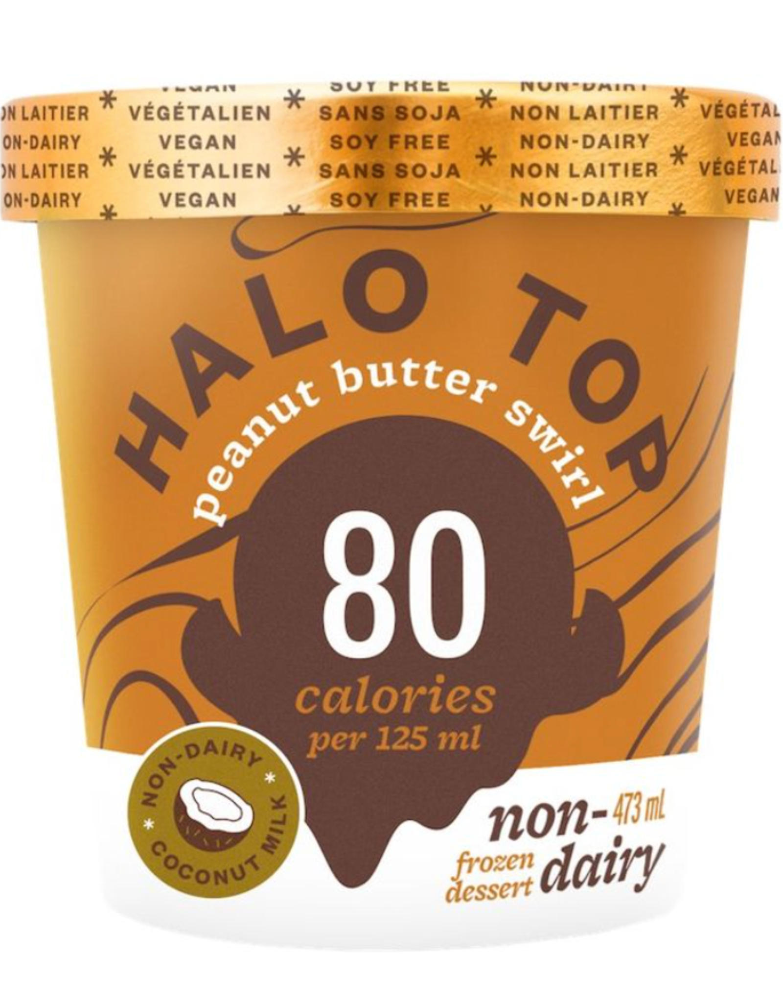 Halo Top Ice Cream Dairy FREE PB Swirl