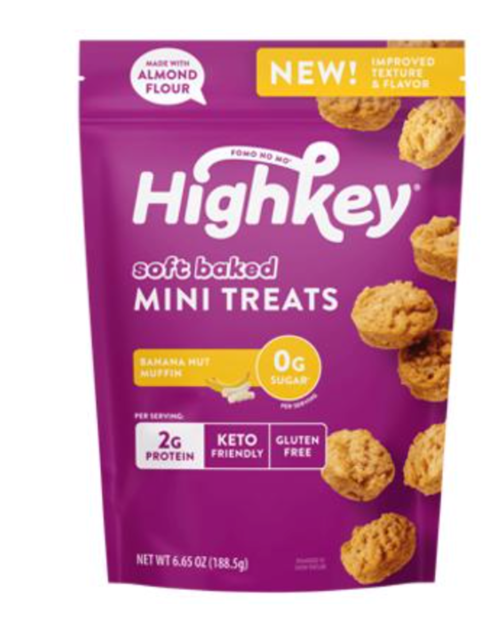 High Key High Key Soft Baked Treat - Banana Nut 56g