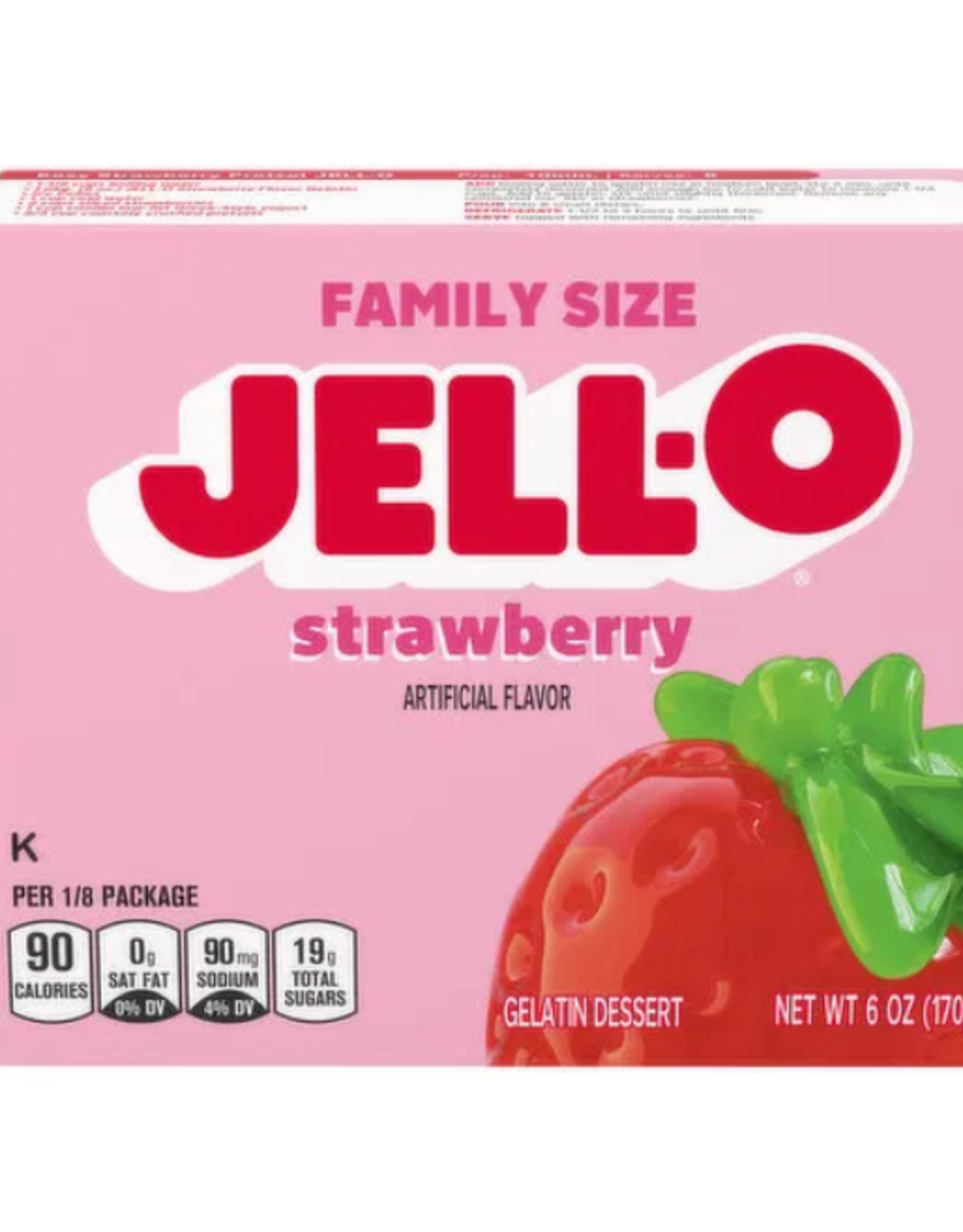 Jello Jello Gelatin Mix Strawberry 17g