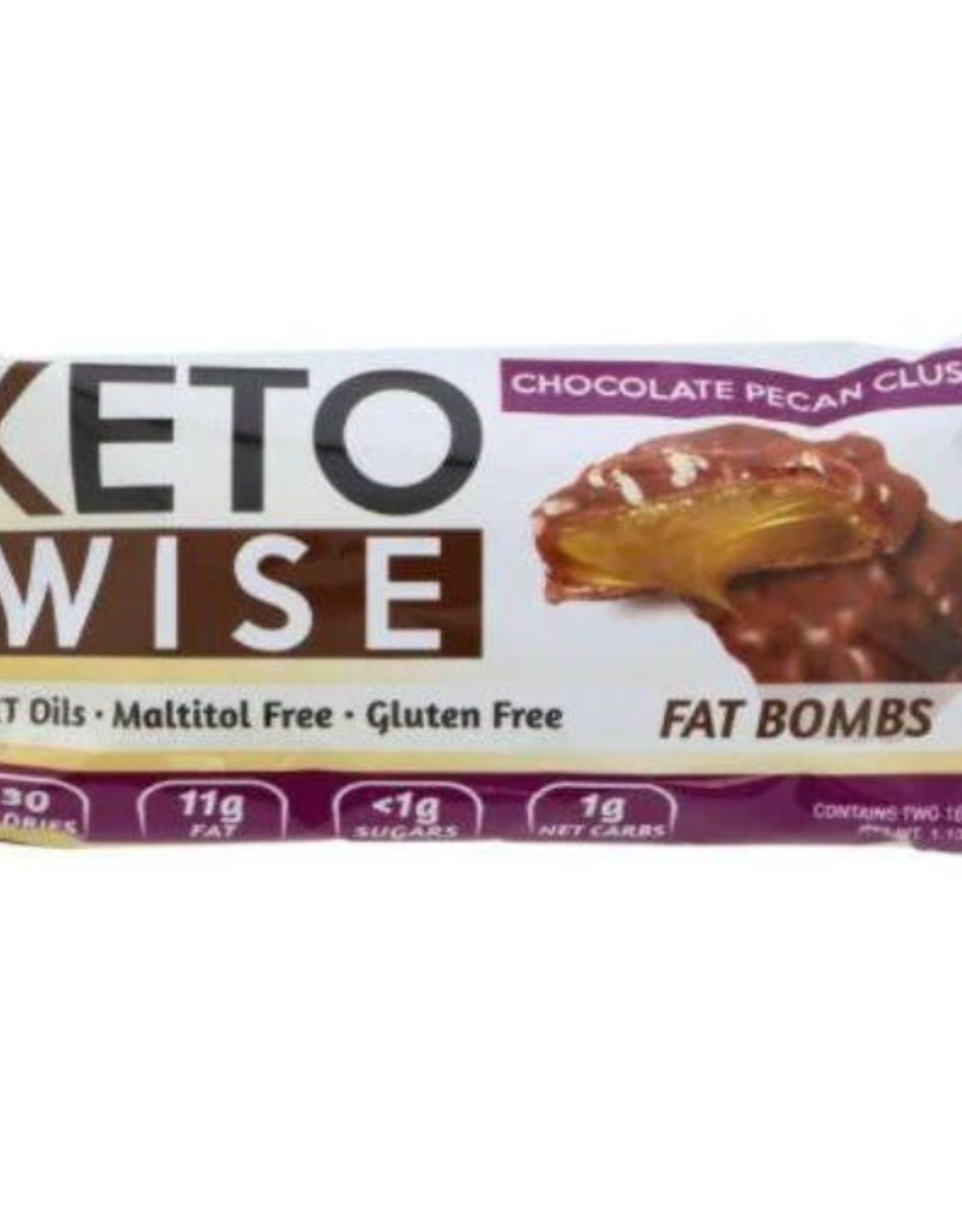 Keto Wise Fat Bomb Bar Choc Pecan