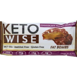 Keto Wise Fat Bomb Bar Choc Pecan