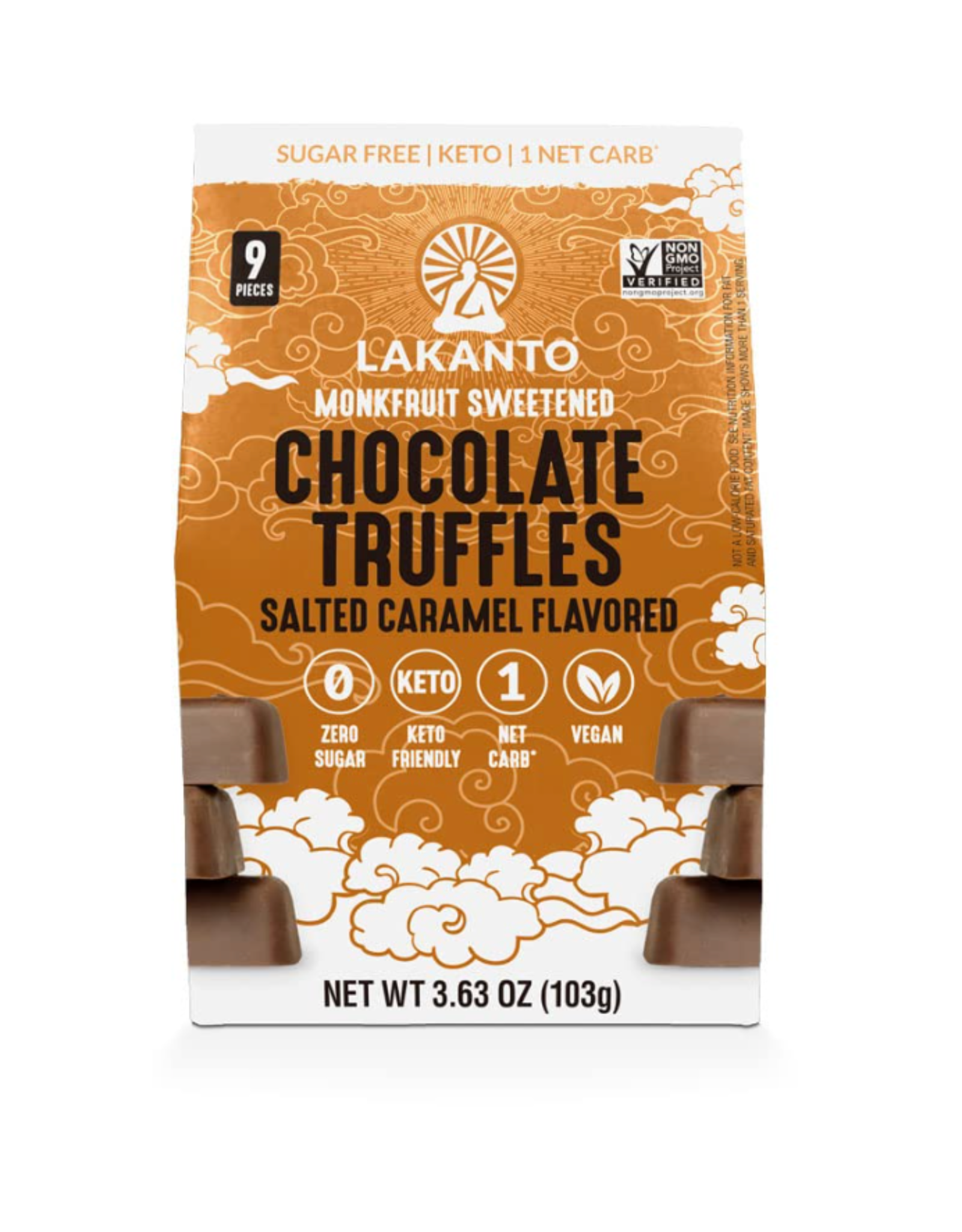 Lakanto Chocolate Truffles Salted Caramel