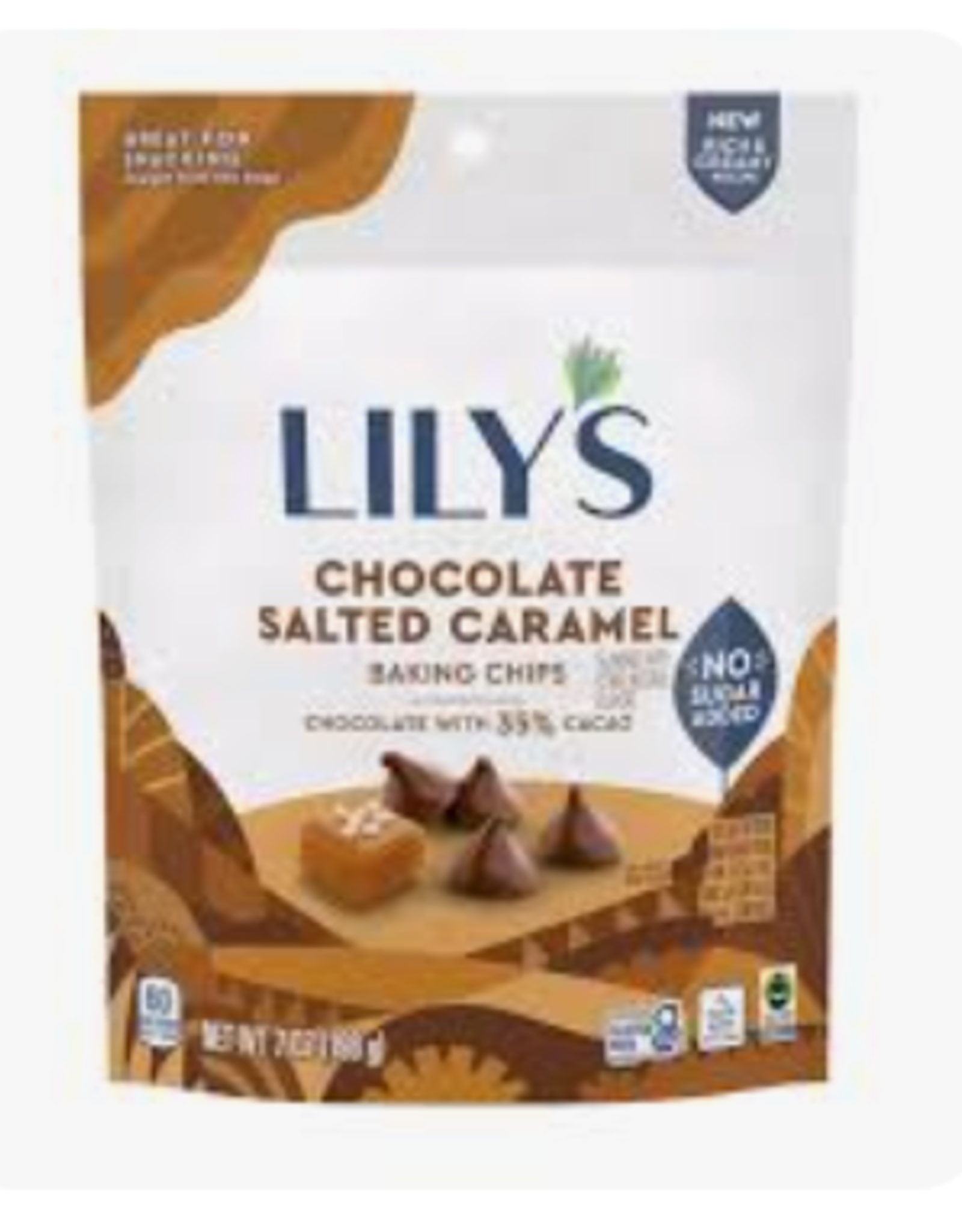 Lily's Sweets Lily's Chips Salted Caramel 198g
