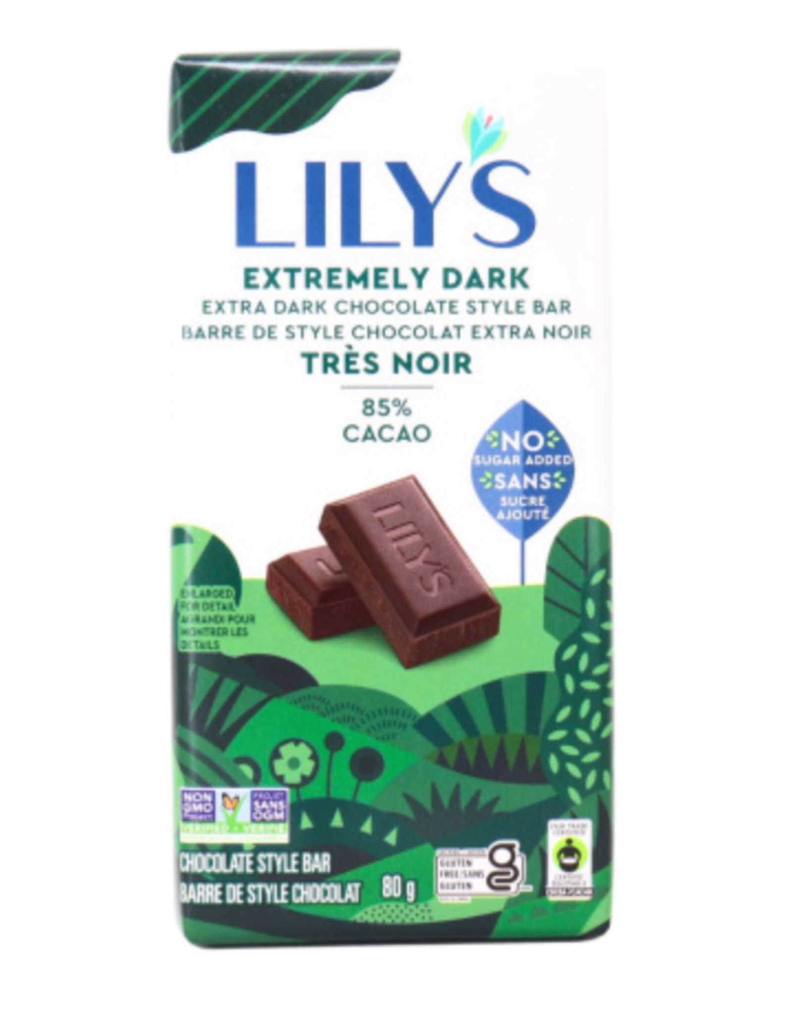 Lily's Sweets Lily's Bar Dark Choc Extreme 85%