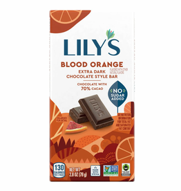 Lily's Sweets Lily's Bar Extra Dark Choc Blood Orange