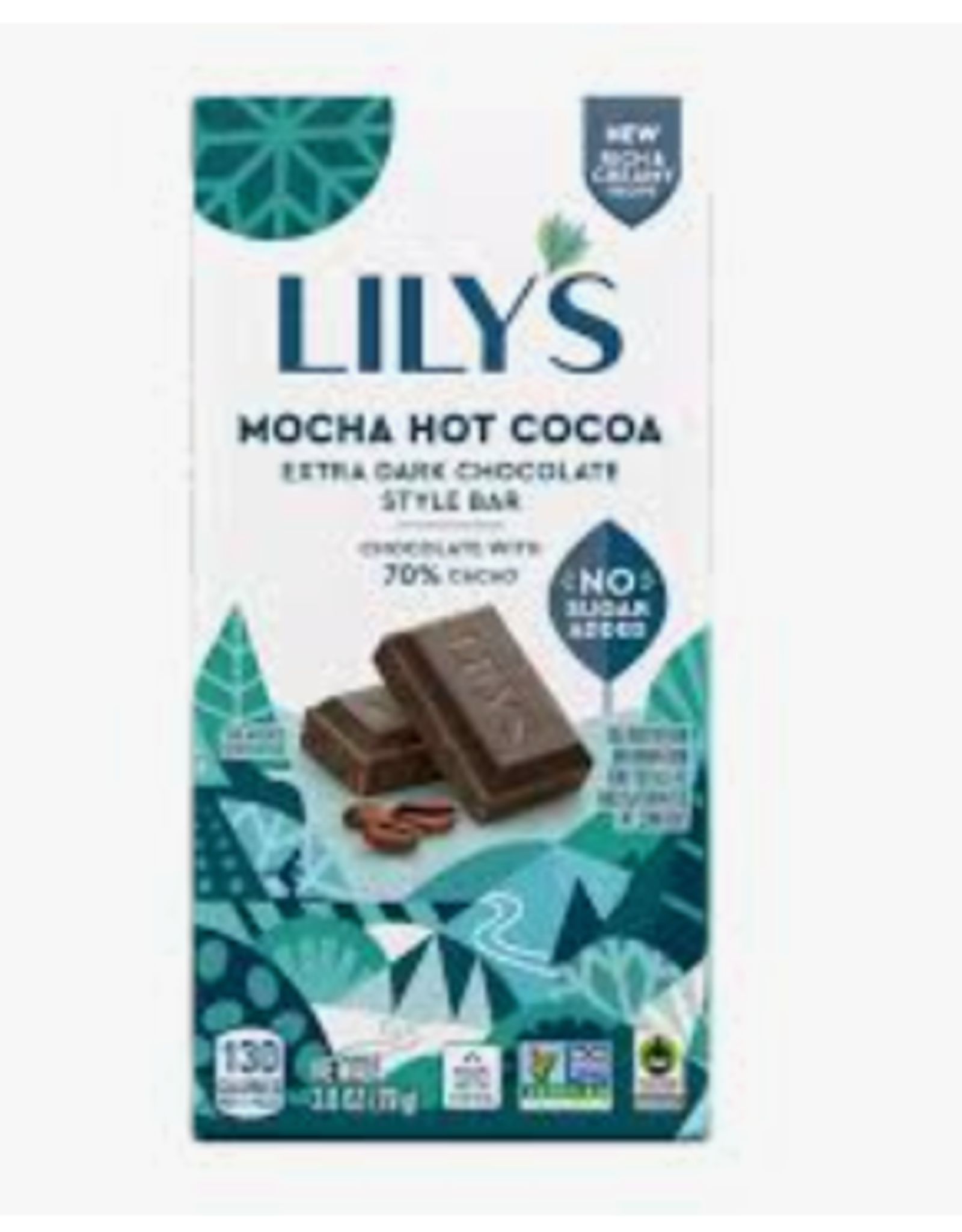 Lily's Sweets Lily's Bar Extra Dark Choc Mocha Hot Choc