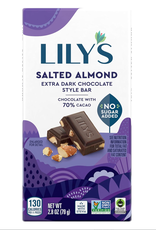 Lily's Sweets Lily's Bar Extra Dark Choc Salted Almond